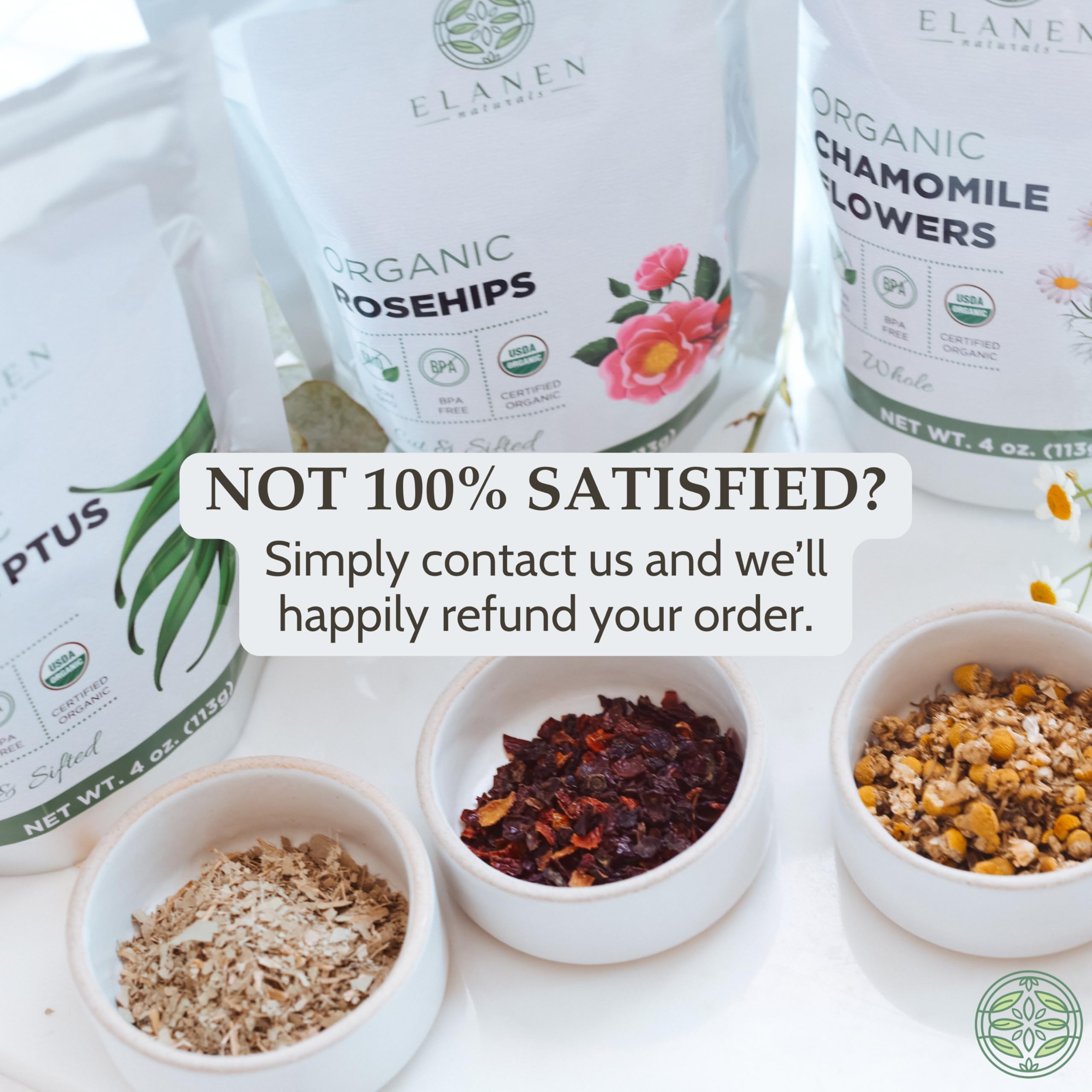 Elanen Naturals Organic Ashwagandha Root 4 oz. (113g), USDA Certified Organic Ashwagandha Root Loose Leaf Tea, Dried Withania somnifera, Cut & Sifted Elanen Naturals Au supplements