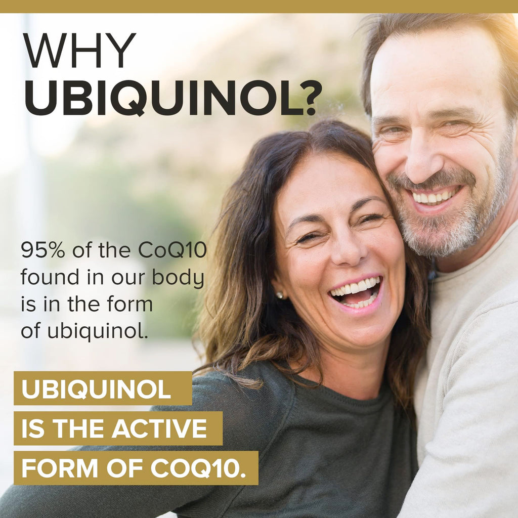 Qunol 100mg Ubiquinol, Powerful Antioxidant for Heart & Vascular Health, Essential for Energy Production