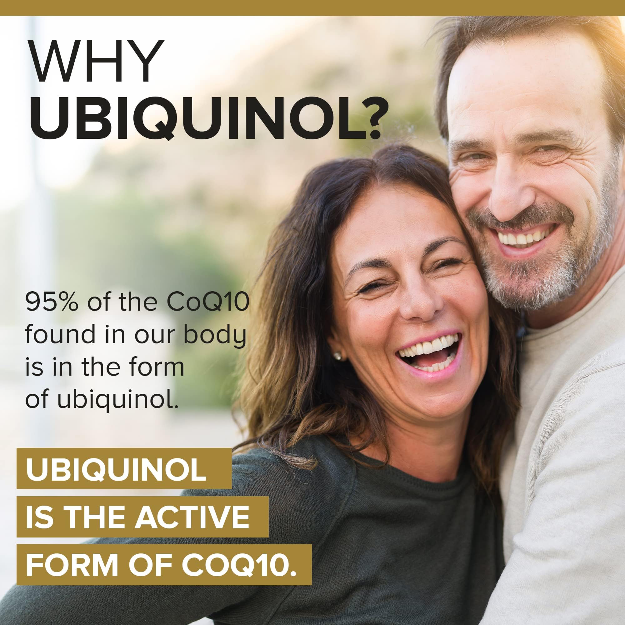 Qunol 100mg Ubiquinol, Powerful Antioxidant for Heart & Vascular Health, Essential for Energy Production