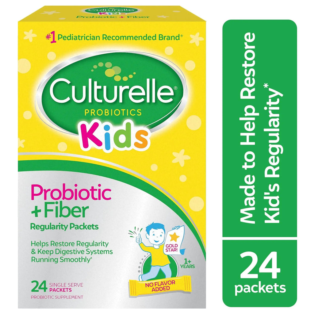 Culturelle Kids Probiotic + Fiber Packets (Ages 3+) - 24 Count - Digestive Health & Immune Culturelle Au supplements