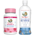 MaryRuth's Multivitamin Gummies for Women (Strawberry) & Liquid Nighttime Multimineral (Coconut, 32oz) | Clean Label Project Verified MARYRUTH'S Au supplements