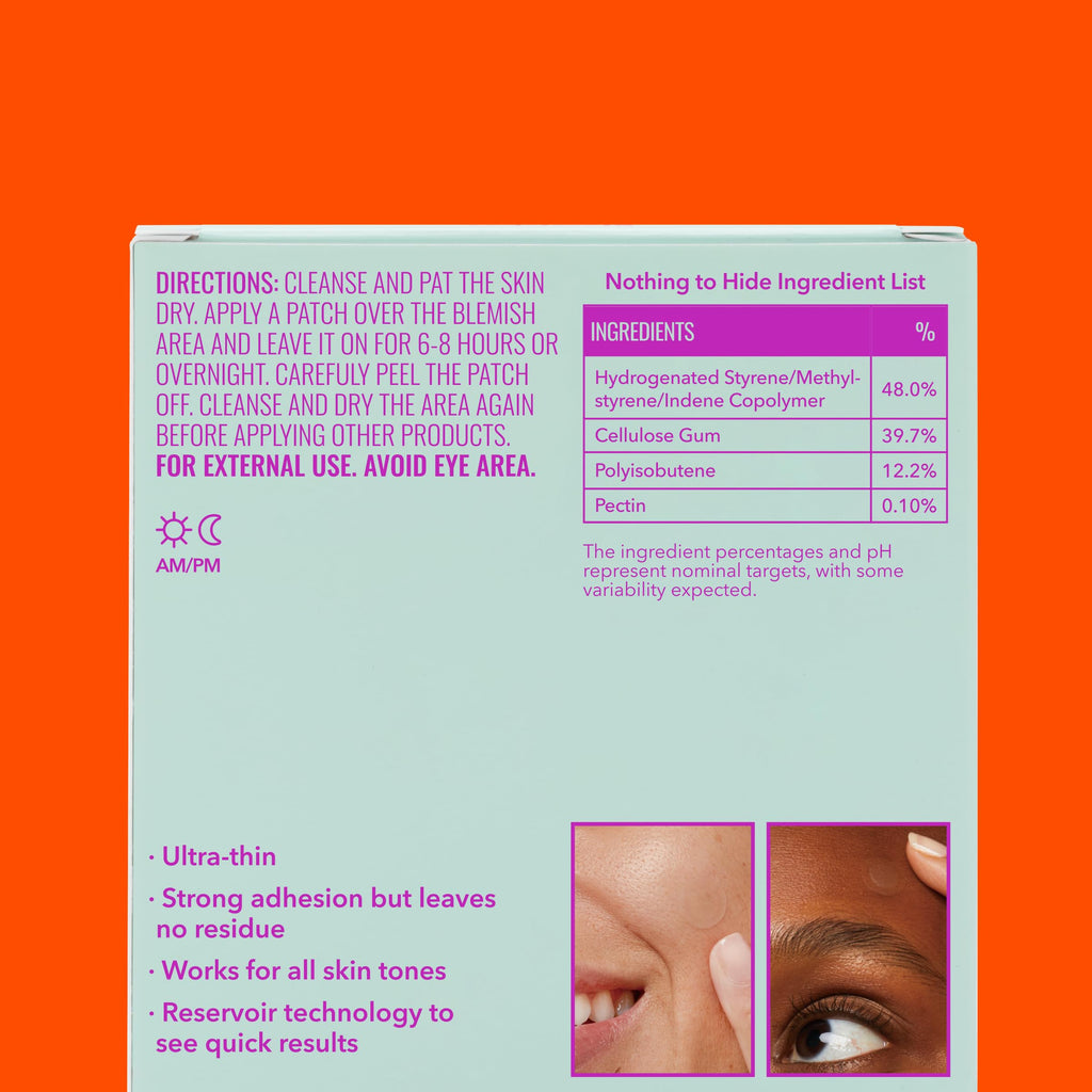 Good Molecules Pimple Patches for Face, 60 Pack – Ultra-Thin Hydrocolloid Acne & Zit Patches