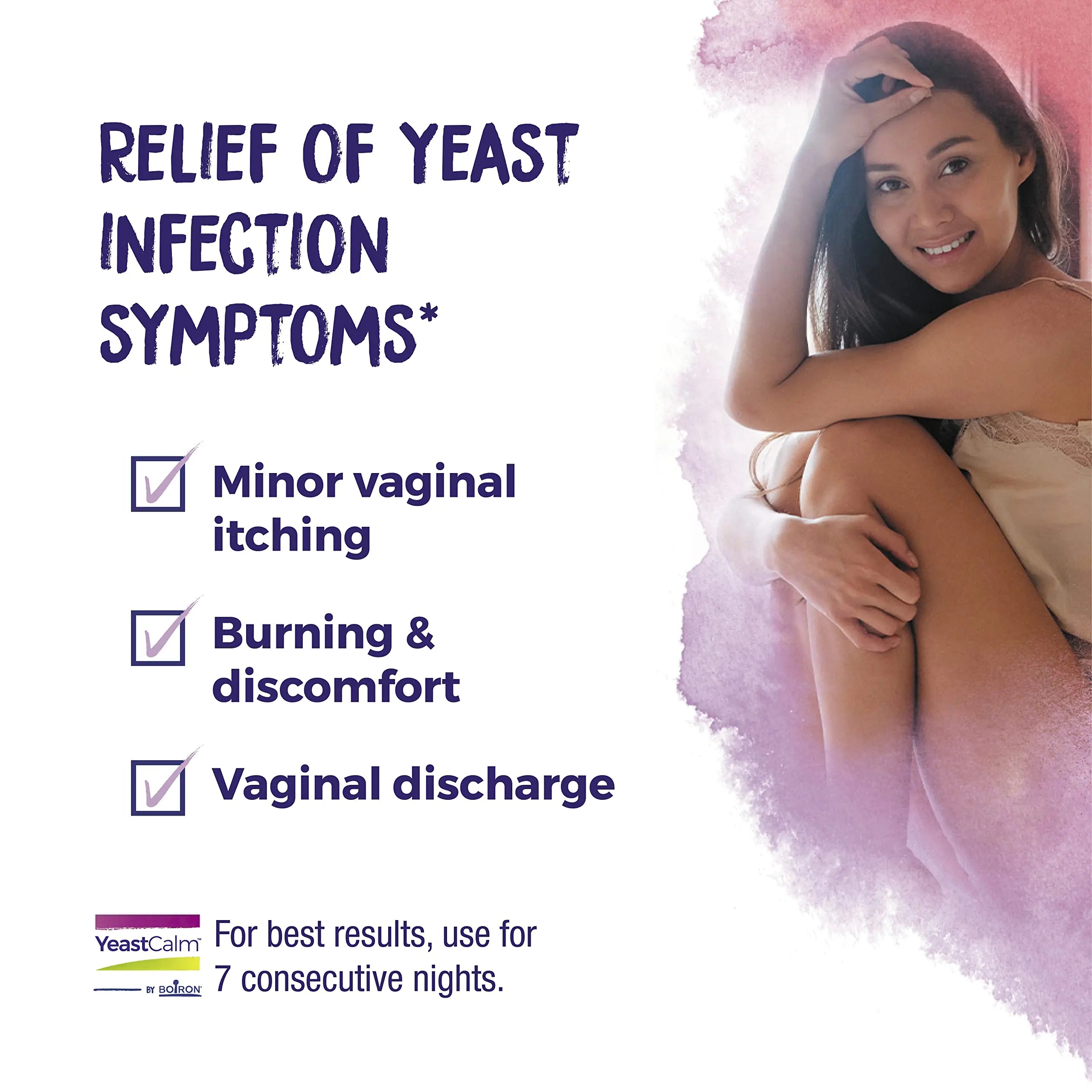 oiron YeastCalm Homeopathic Suppositories for Yeast Infections, Burning, Discharge Boiron Au supplements