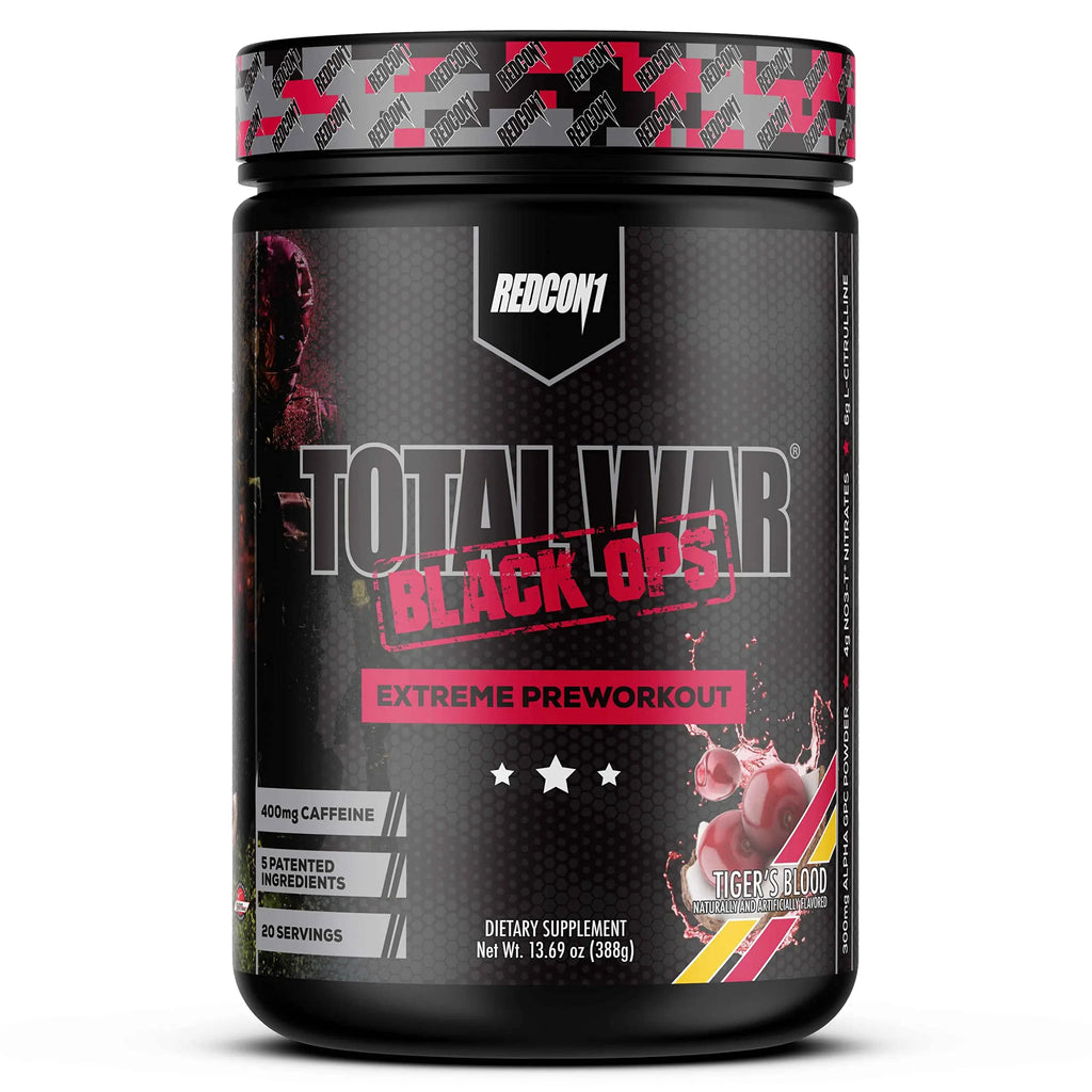 REDCON1 Total War Black Ops Extreme Preworkout Powder, Tigers Blood, High Stimulant REDCON1 Au supplements