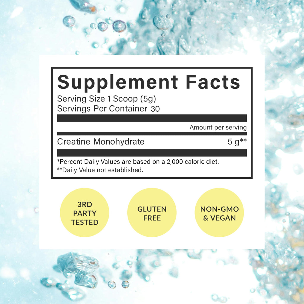 Beam Creatine Monohydrate Powder – 5g Micronized Creatine Monohydrate, Third Party Tested Creatine for Women & Men, Muscle Strength, Growth, Recovery & Cognitive Support, Unflavored, 30 Servings Beam Au supplements