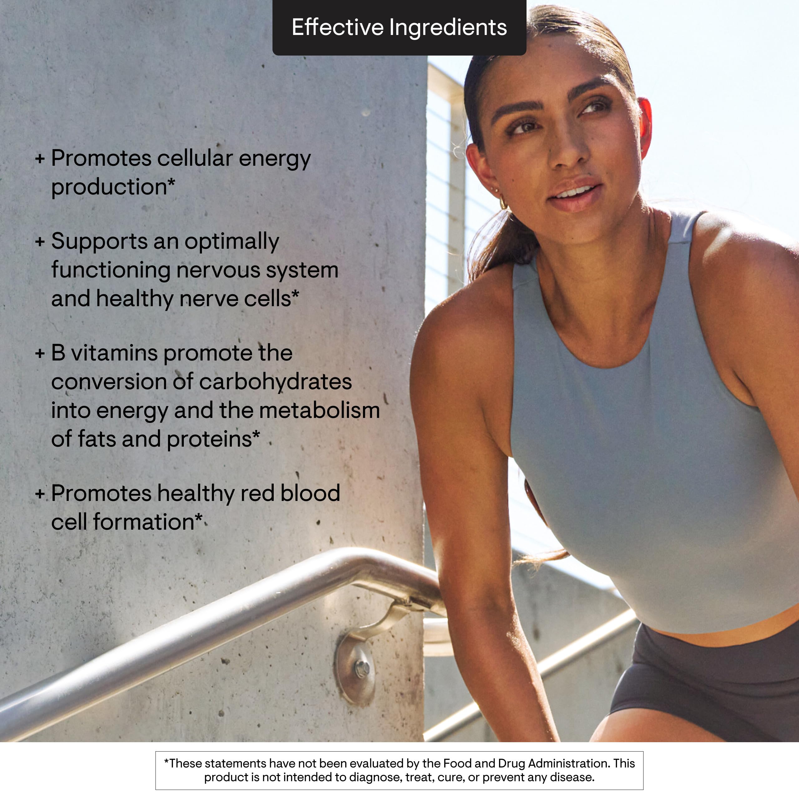 THORNE - Basic B-Complex - Tissue-Ready Vitamin B Complex Supplement with Choline - Supports Cellular Energy Production, Brain Health & Red Blood Cell Formation