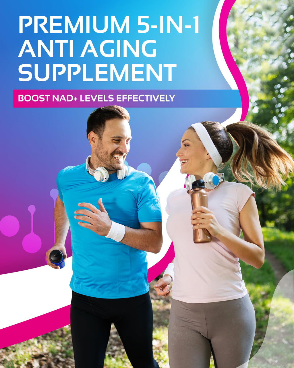 NR + Resveratrol Supplement - Increase NAD, DNA & Cellular Health, Longevity, Vitality. 5-in-1 Anti Aging Formula w/ Nicotinamide Riboside, Trans Resveratrol, Vitamin C, Grape Seed, Pine Bark CogniTune Au supplements