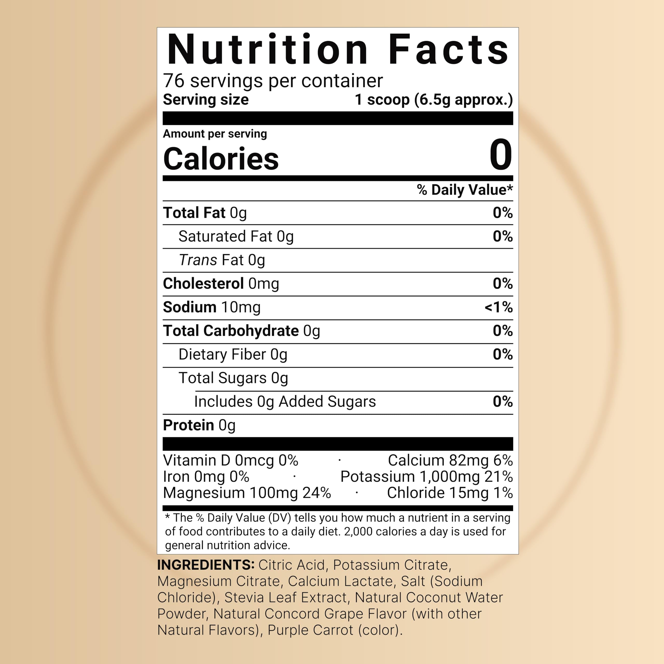 NatureBell Electrolytes Powder No Sugar, 500g (76 Servings) | Keto Fast Hydration Powder, Carnivore-Friendly Electrolyte – 1,000mg High Potassium, Minerals,