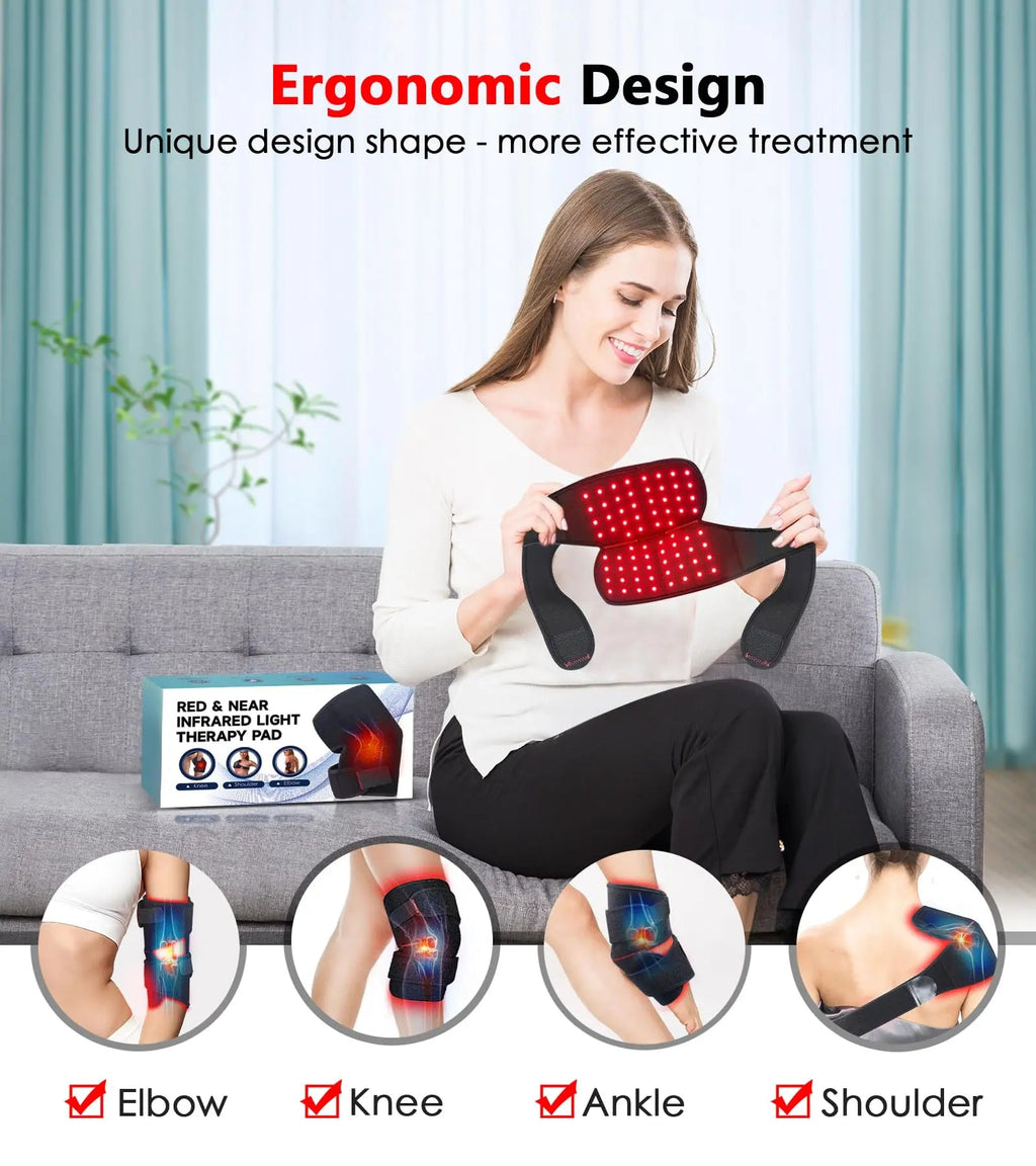 Red Light Therapy for Knee, Infrared Red Light Therapy Device Wrap Belt with 660nm Red Light RUISQM Au supplements