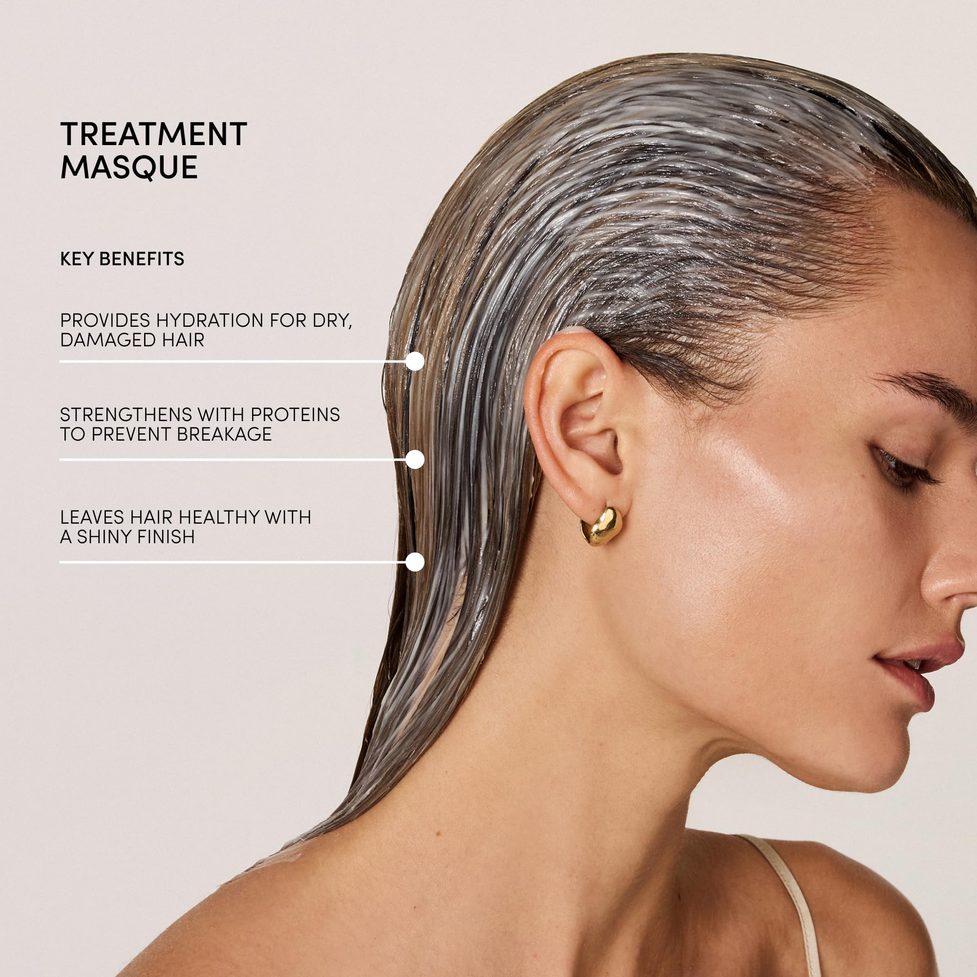 OUAI Fine to Medium Hair Treatment Masque - Hydrating Hair Mask to Help Repair Strands & Increase Shine - With Shea Butter, Keratin and Panthenol - Paraben, Phthalate & Sulfate Free (8 Fl Oz) OUAI Au supplements