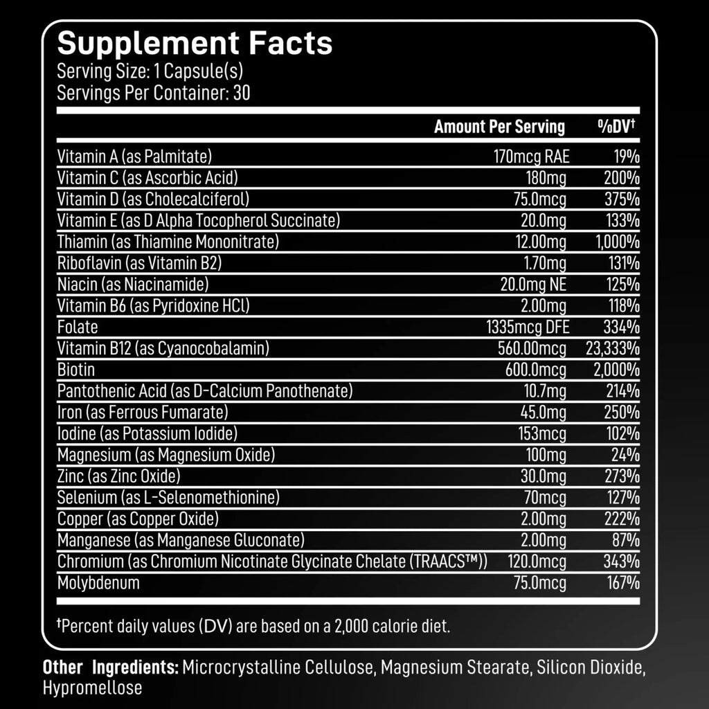 Bariatric Multivitamin with Iron 45mg for Women & Men - 21-in-1 Essential Post Gastric Bypass and Gastric Sleeve Vitamins A,C,D,E, B Complex BIOACTIVE LABS Au supplements