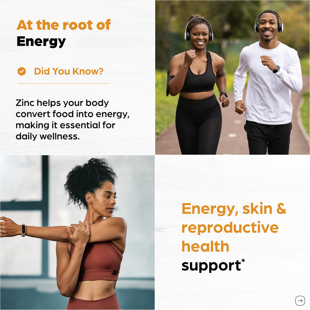 Zinc 50mg Capsules for Men and Women, 120 Count | Highly Absorbable Zinc Supplements for Immune System Support | Zink 50 mg Mono Methionine Chelated Complex