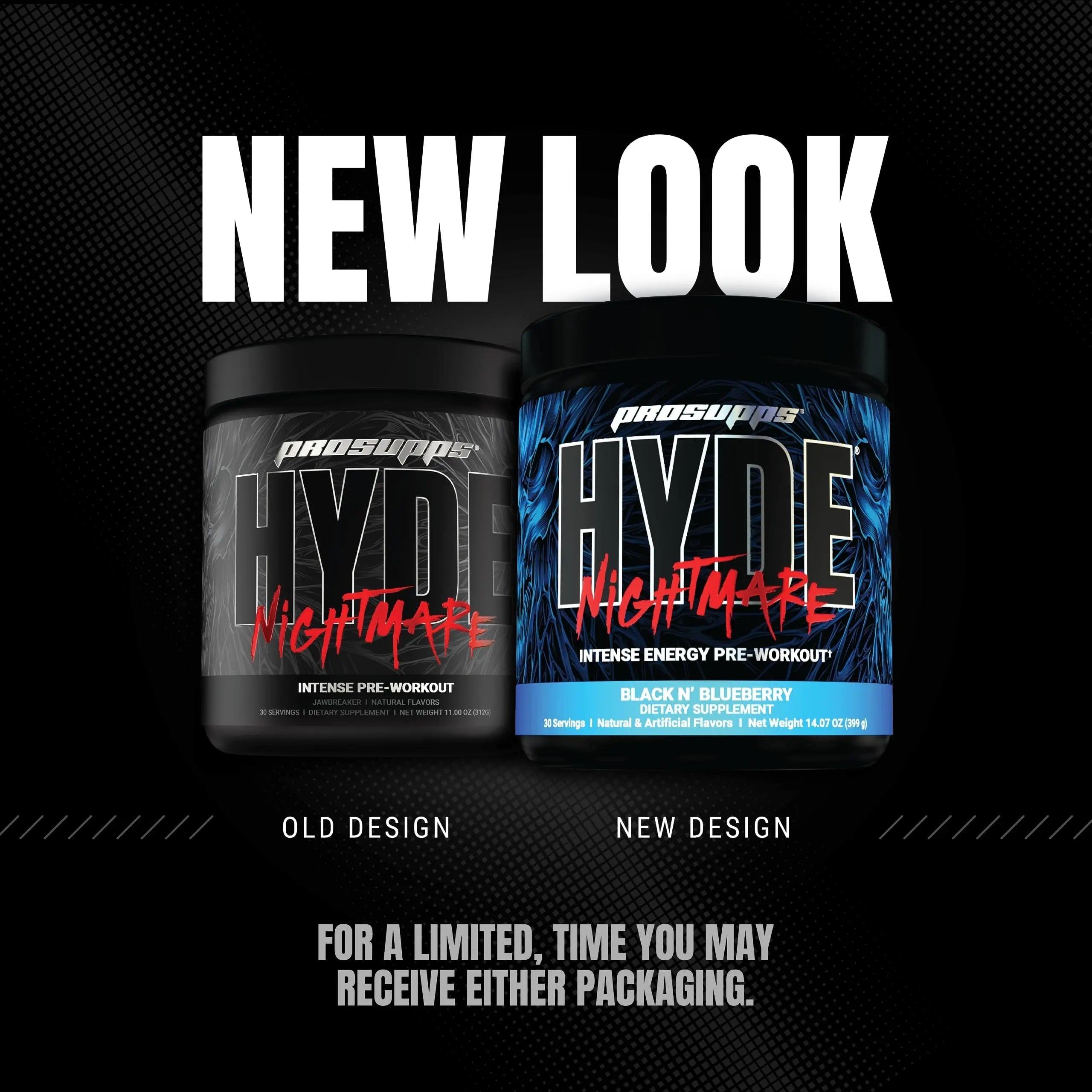 PROSUPPS Hyde Nightmare Pre-Workout Powder Energy Drink - Intense Energy, Mental PROSUPPS Au supplements