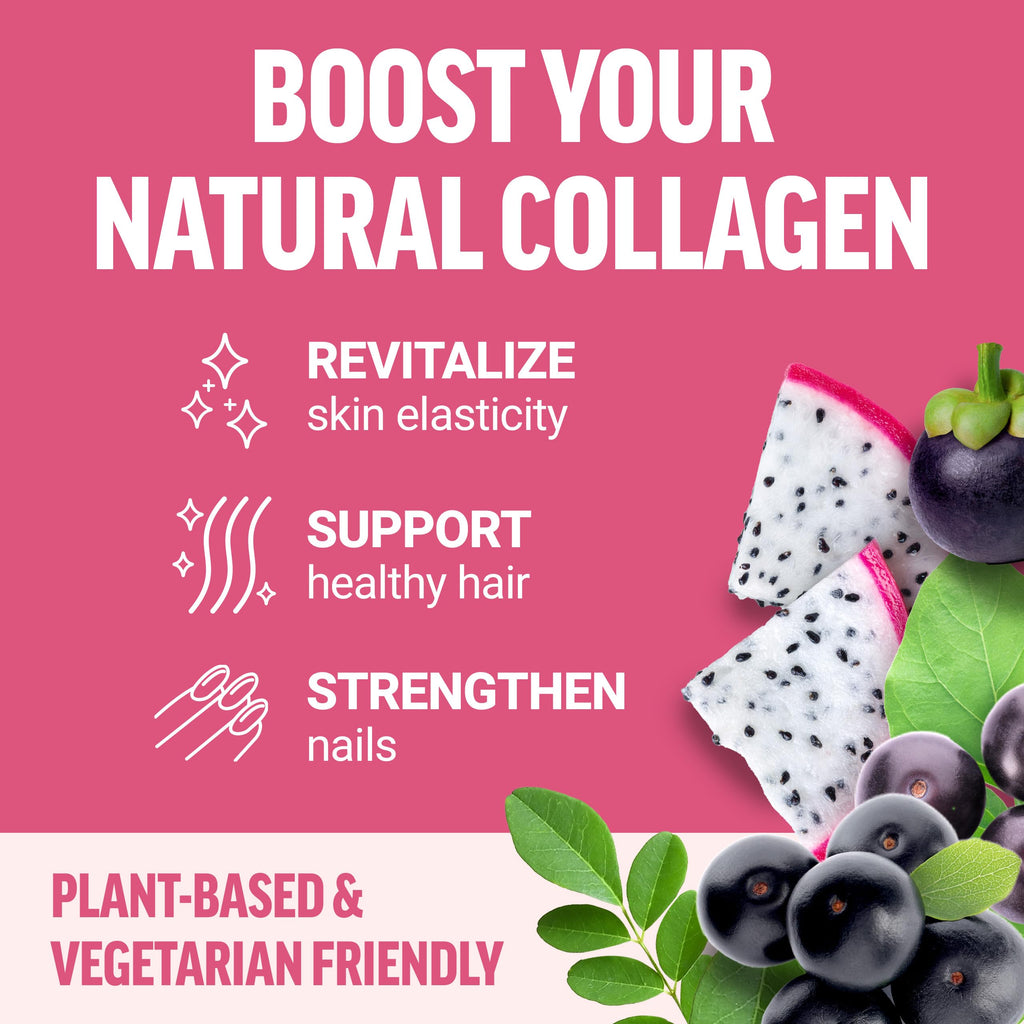 Force Factor Collagen Boosting Superfoods, Vegan Collagen Booster with Hyaluronic Acid, Biotin, Bamboo, Amino Acids & Vitamins for Hair, Skin, and Nails, Strengthener and Skin Supplement, 60 Capsules Force Factor Au supplements