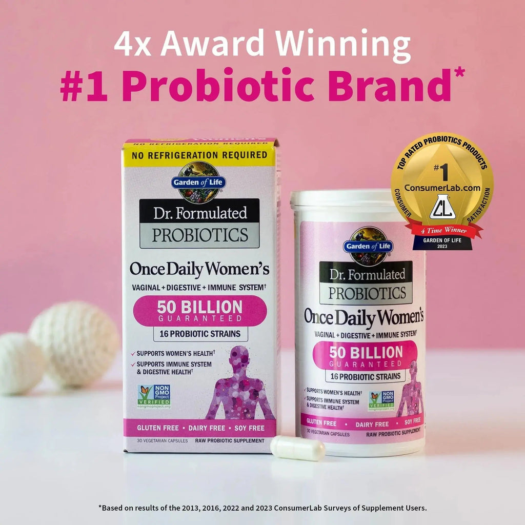 Garden of Life Multivitamin Family Formula 120 Capsules & Dr Formulated Probiotics for Women 30 Capsules Bundle Garden of Life Au supplements