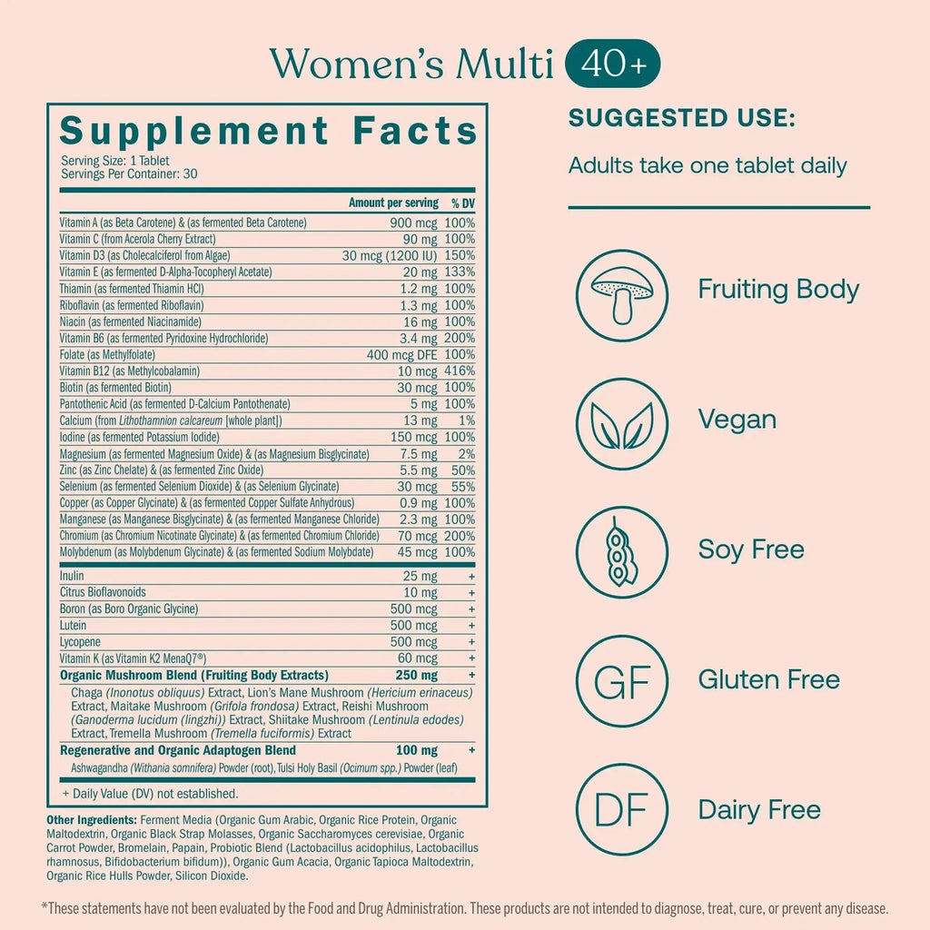 True Grace One Daily Men's Multivitamin 40+ (30 Vegan Tablets) + One Daily Women’s Multivitamin 40+ (30 Vegan Tablets) True Grace Au supplements