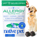 Native Pet Dog Allergy Chews - Dog Allergy Relief for Medium Breeds - Supports Seasonal Itch Relief, Healthy Immune Function & Reduces Sneezing - Colostrum, Spirulina, & Probiotics - 30 Days Supply Native Pet Au supplements