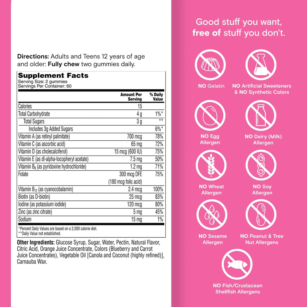 One A Day Teen Girl’s Daily Essentials Multivitamin Gummies, Teen Girl Multivitamins with Biotin, Vitamin B12 and B6, Vitamin C ONE A DAY Au supplements