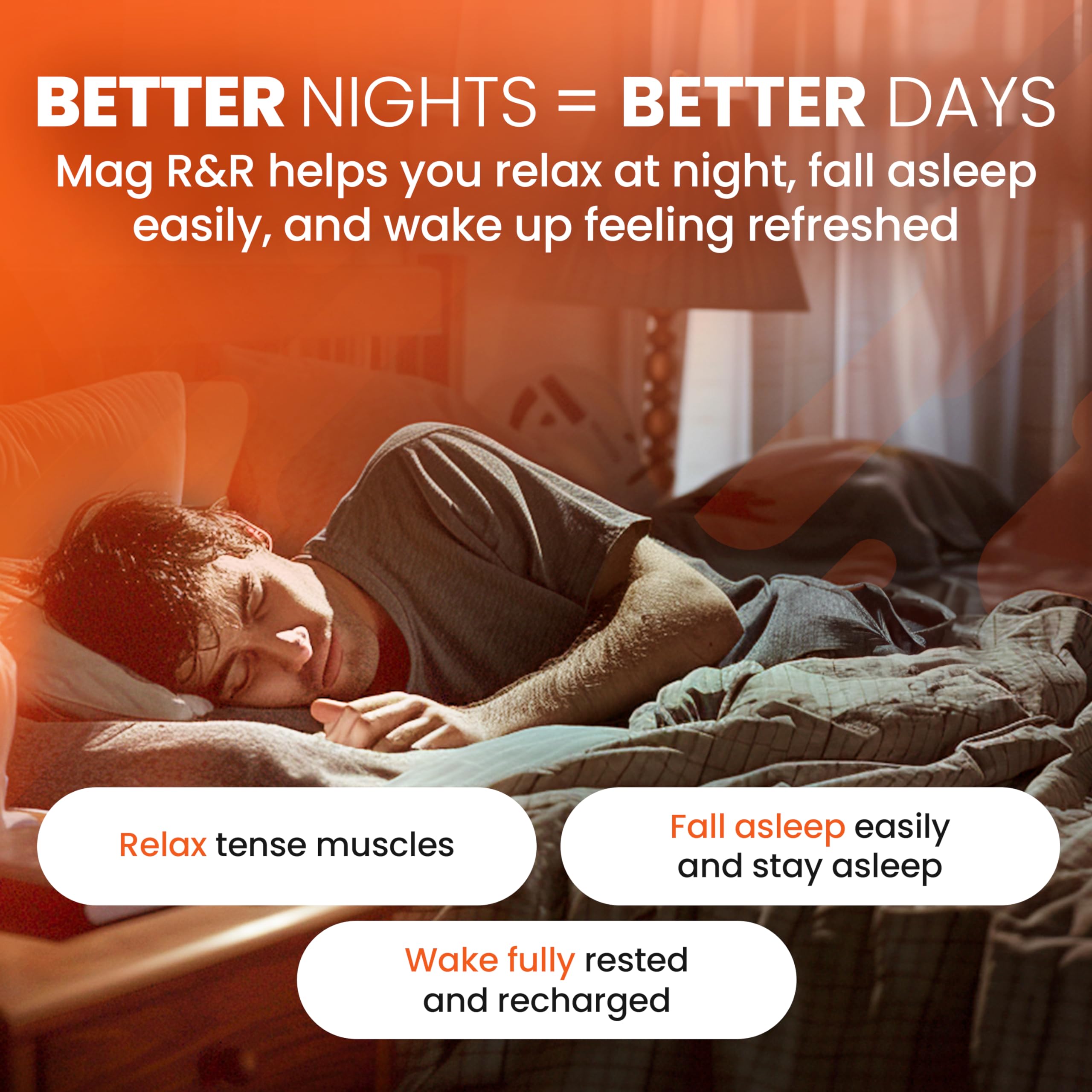 SaltWrap Mag R&R - Nighttime Muscle Cramps Support, Natural Sleep Support for Adults with Magnesium Glycinate for Muscle Spasm and Leg Cramps Relief, 90 Capsules SaltWrap Au supplements