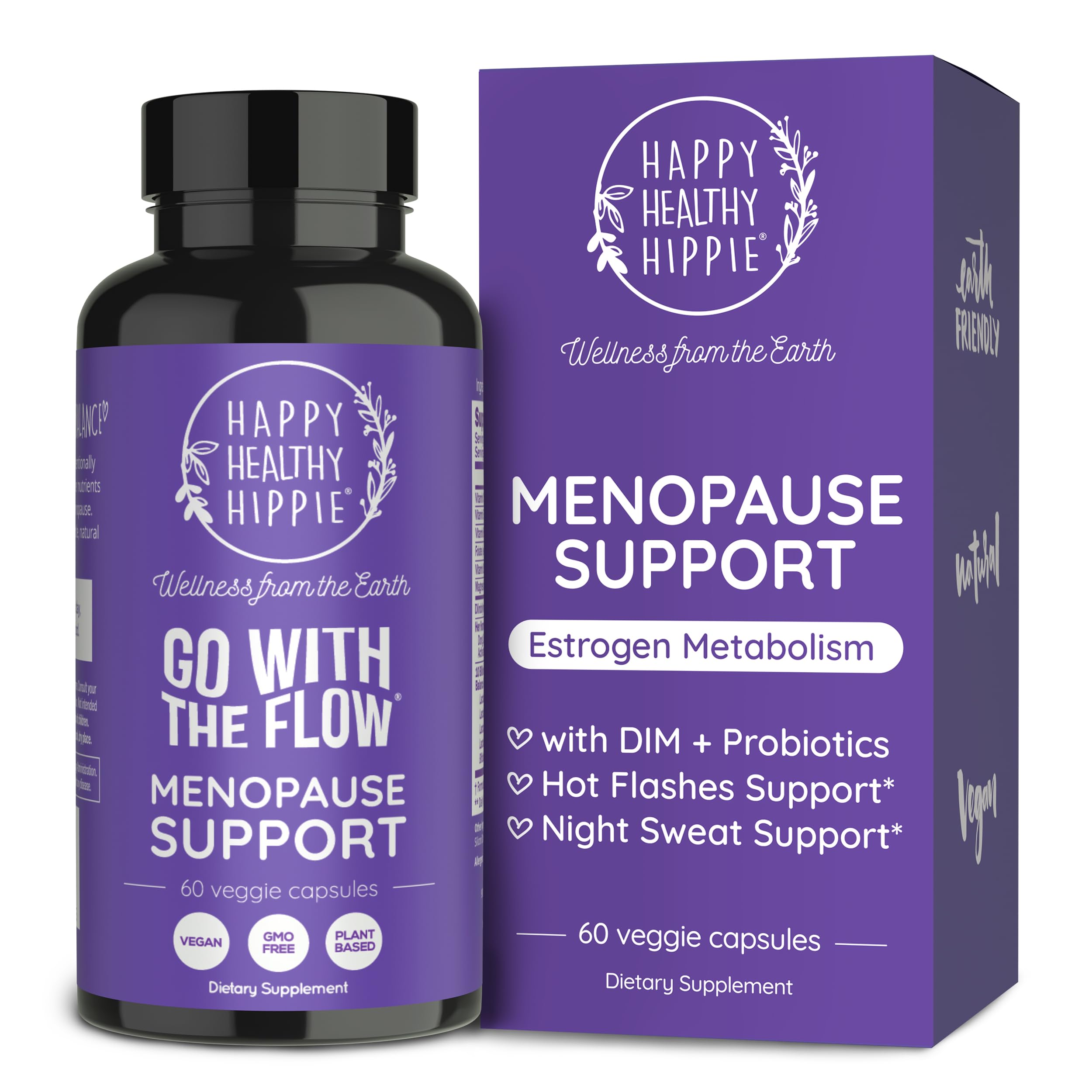 Menopause Supplements for Women – DIM Supplement + Probiotics | Estrogen Metabolism & Hormone Balance Support | Perimenopause Relief | Hot Flashes, Mood Swings & Night Sweats | Dong Quai | 60 Ct Happy Healthy Hippie Au supplements