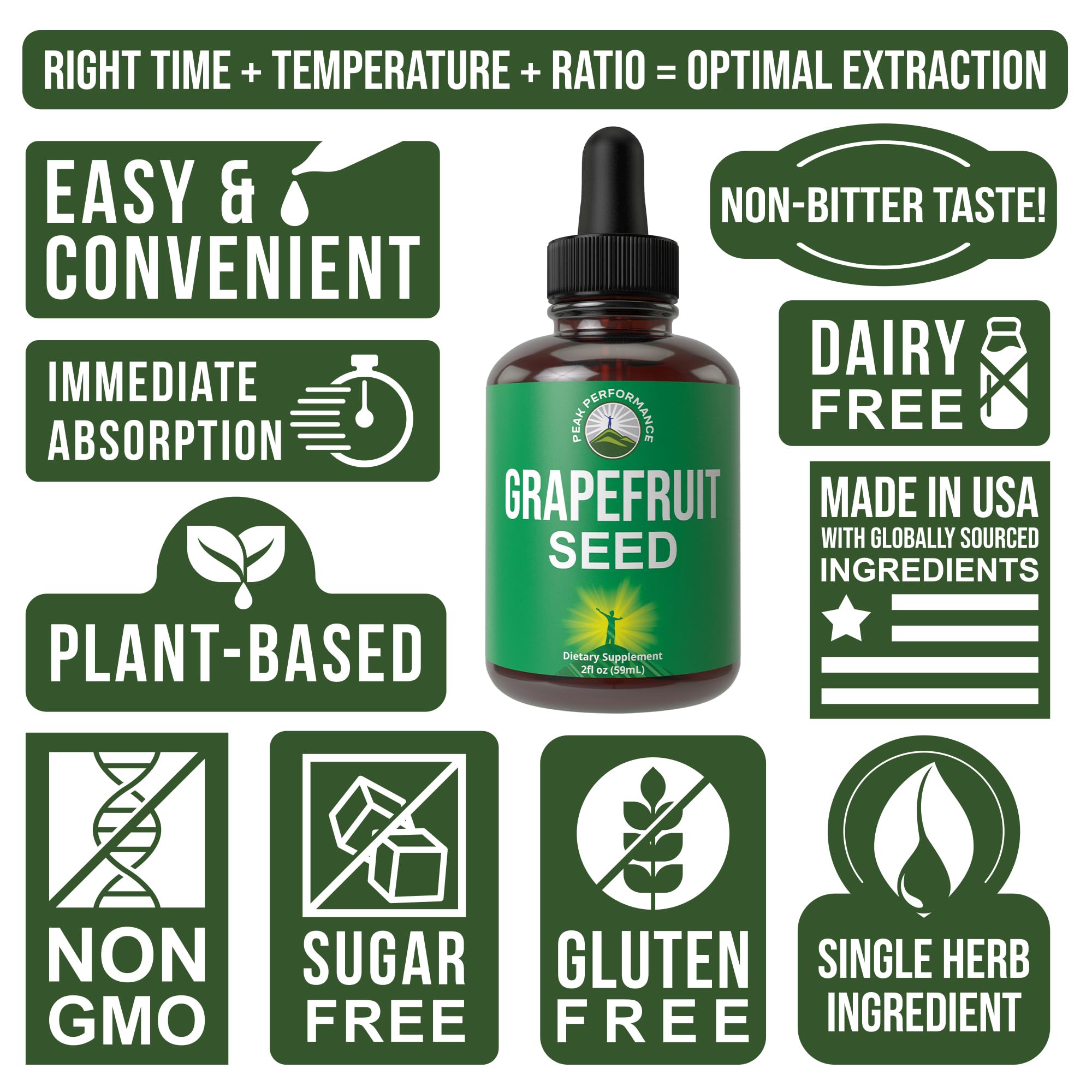 Grapefruit Seed Extract Liquid Drops Supplement. Vegan GSE Grapefruit Seed Extract for Women and Men. Zero Sugar, Non Bitter. for Immune, Digestive Support. Gluten Free Oil. Take Orally Peak Performance Au supplements