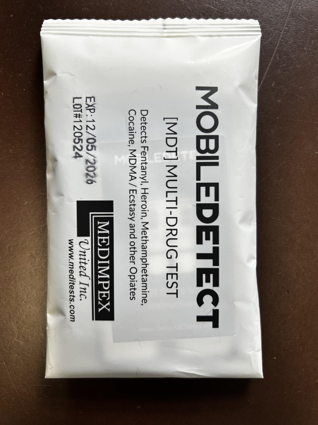 MobileDetect Pouch Residue Detection Multi-Drug Test Kit - Rapid Surface Residue Detector MobileDetect Pouch Au supplements