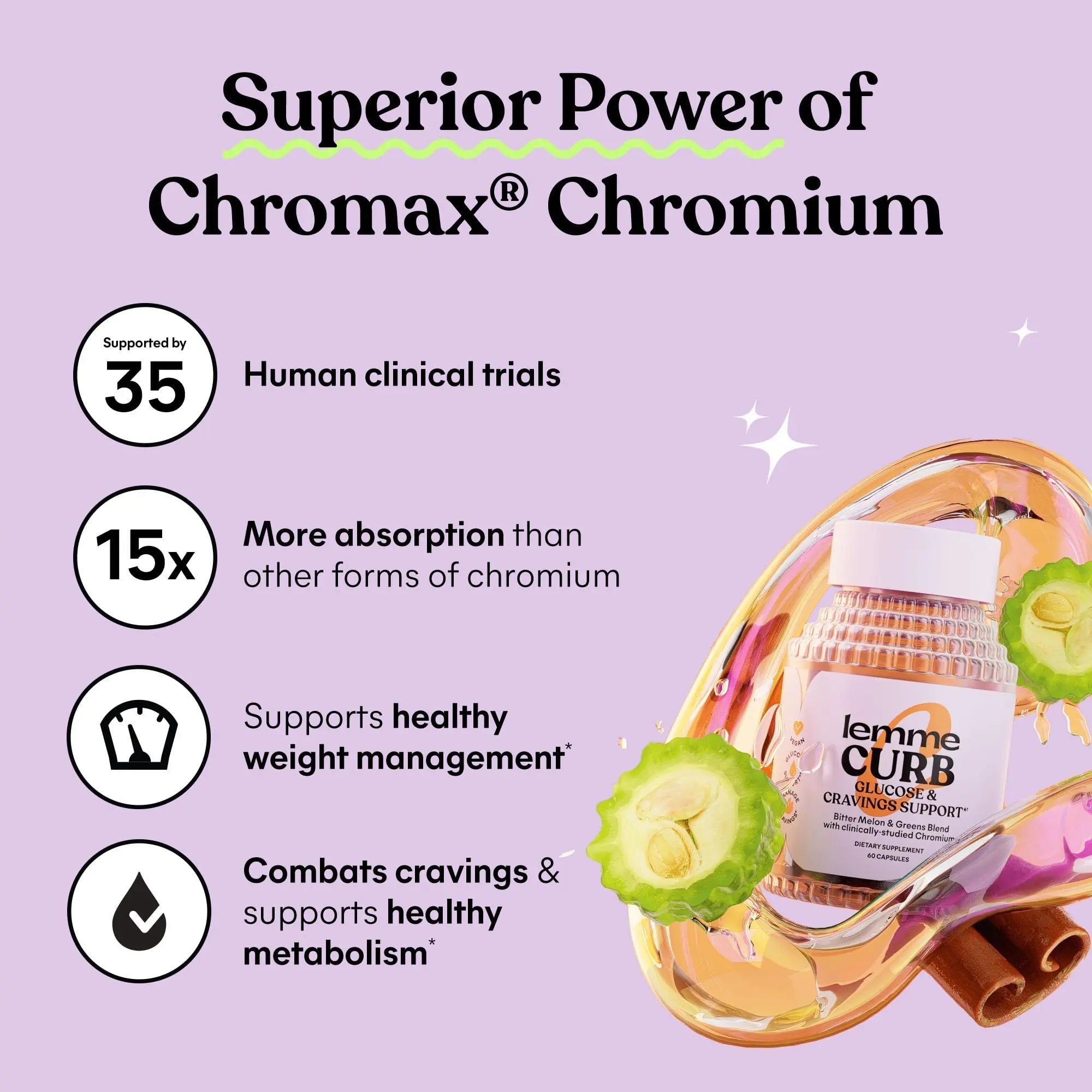 Lemme Curb - Cravings, Glucose Metabolism & Weight Management Support with Clinically Lemme Au supplements