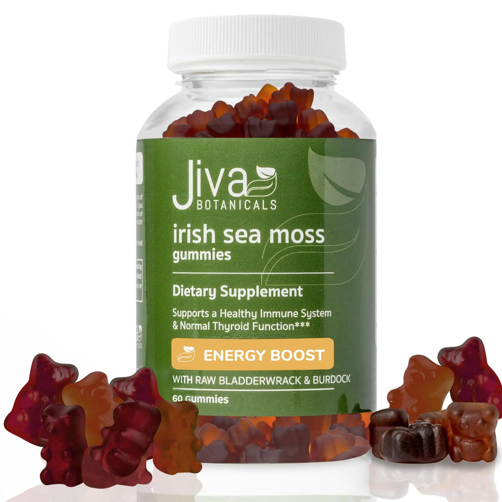 Jiva Botanicals - Irish Sea Moss Gummies with Bladderwrack & Burdock Root 3000mg Jiva Botanicals Au supplements