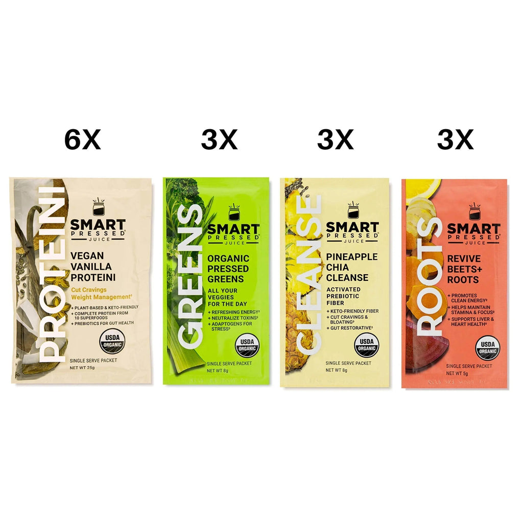 SMART Pressed Juice 3-Day Organic Juice Cleanse | Healthy Detox Program | Vegan Vanilla Protein SMART Pressed Au supplements