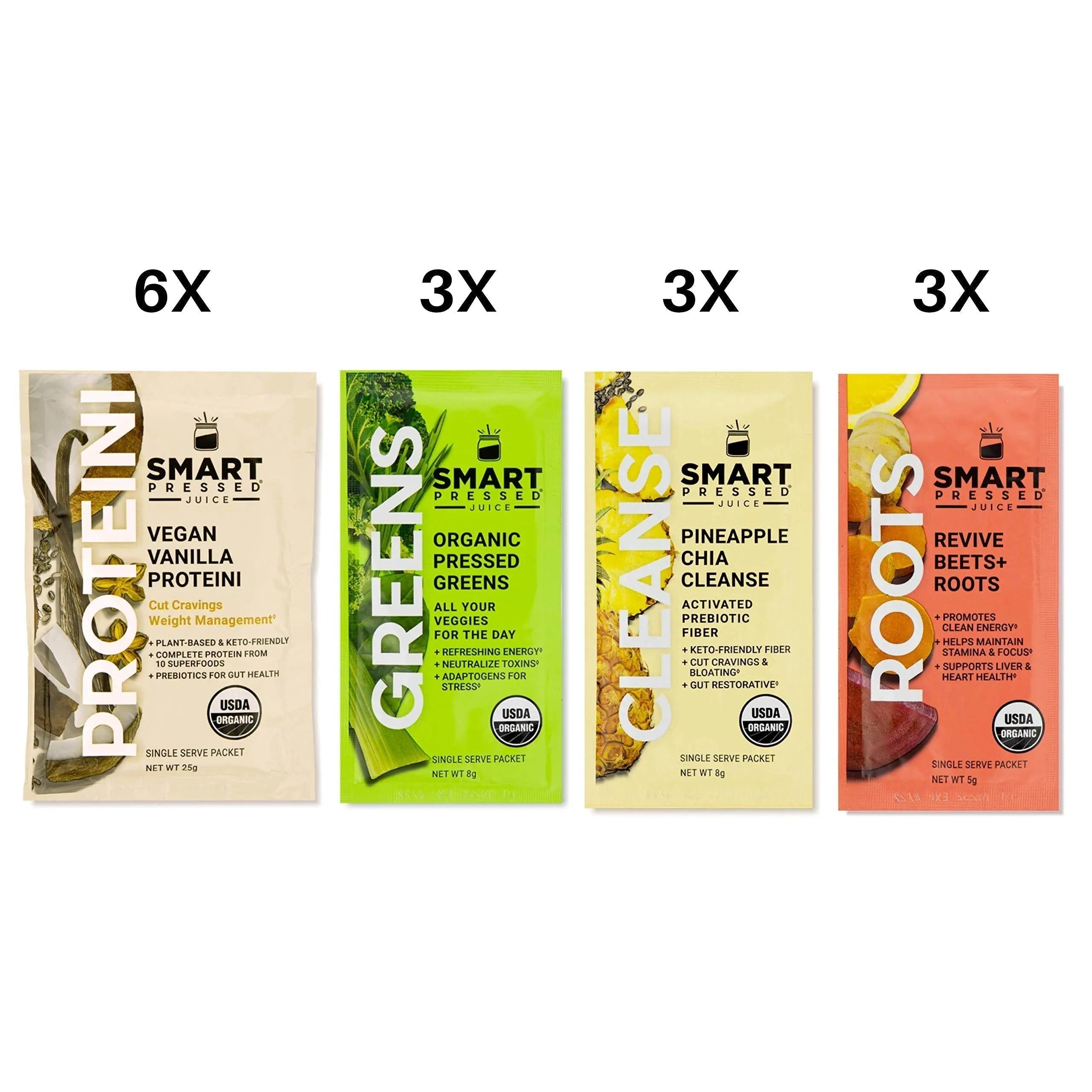 SMART Pressed Juice 3-Day Organic Juice Cleanse | Healthy Detox Program | Vegan Vanilla Protein SMART Pressed Au supplements