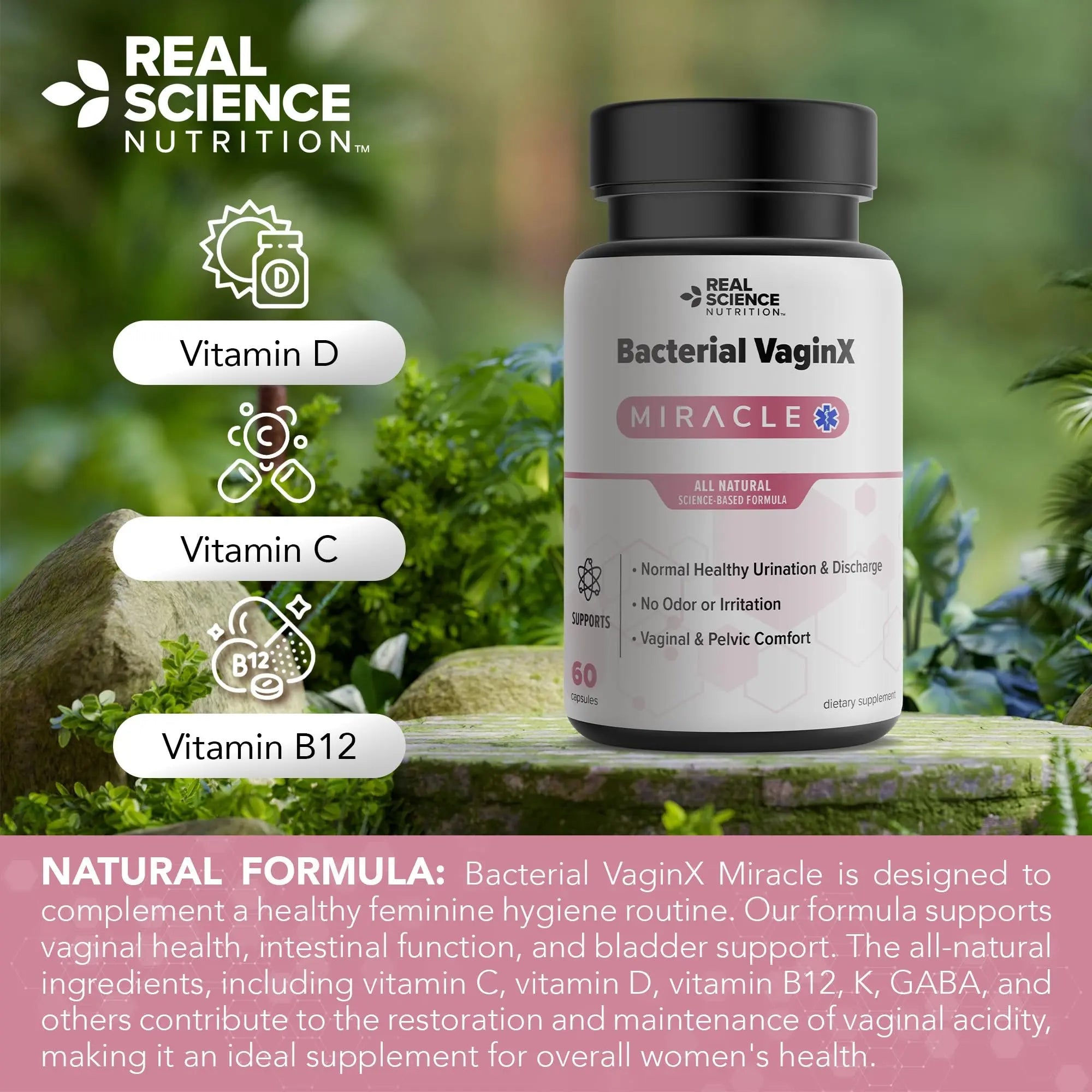 Real Science Nutrition Offers Bacterial VaginX Miracle - Nitric Oxide Enhanced Formulated Real Science Nutrition Au supplements