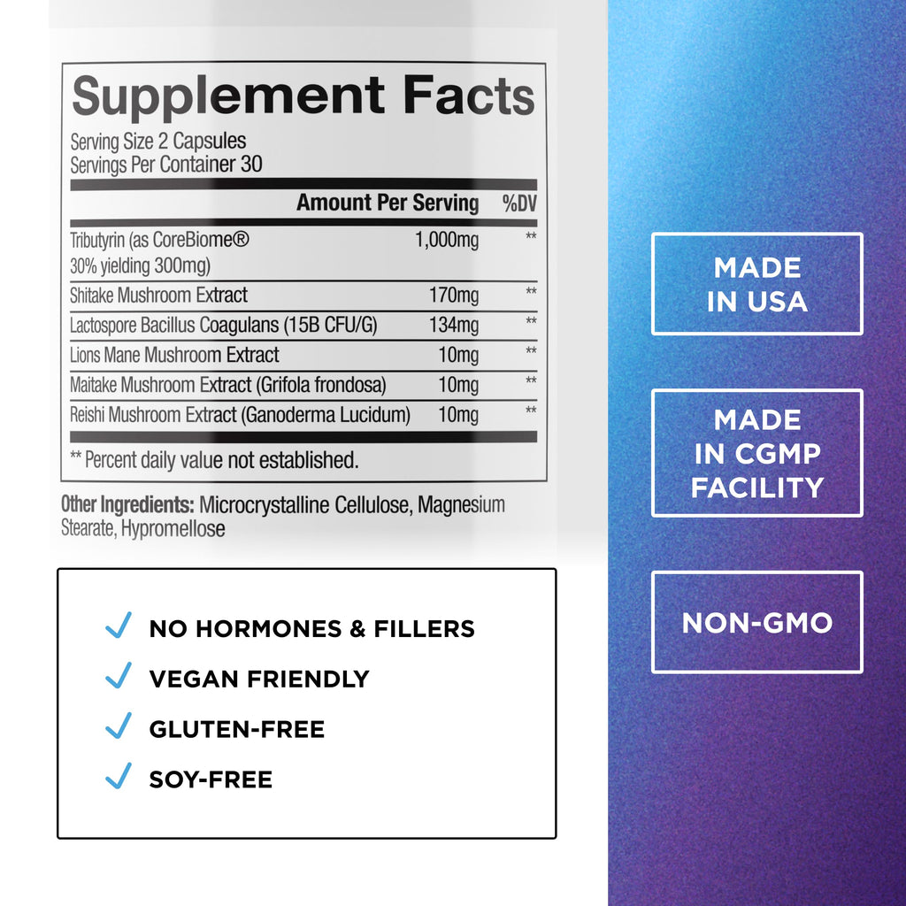 DR. EMIL NUTRITION Total Gut Health Complex - Prebiotic, Probiotic & Postbiotic Supplement - Supports Digestive Health, Bloating & Gut Balance