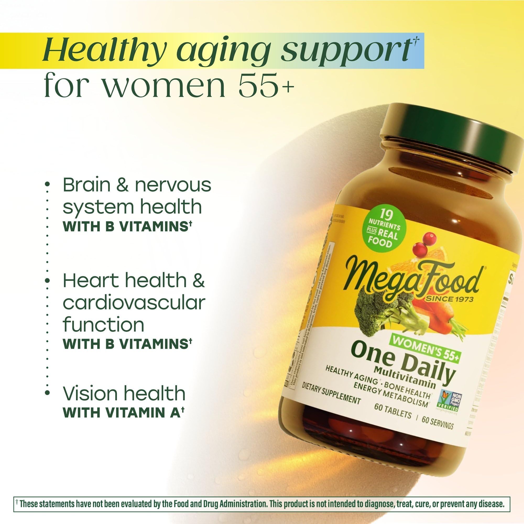 MegaFood, Women Over 55 One Daily, Supports Optimal Health and Wellbeing, Multivitamin and Mineral Dietary Supplement