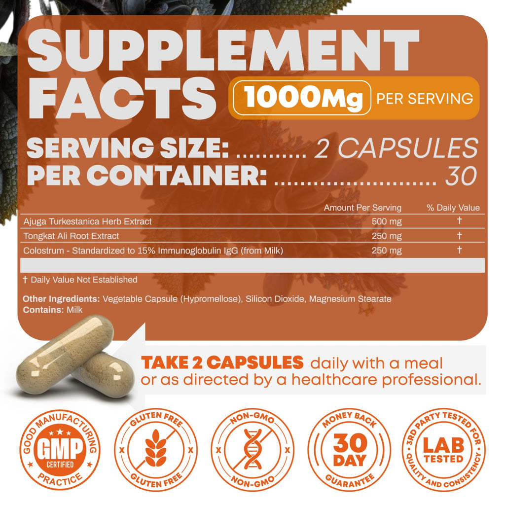 Peak Revival-X Turkesterone & Tongkat Ali 1000mg Supplement - 500mg Peak Revival-X Au supplements