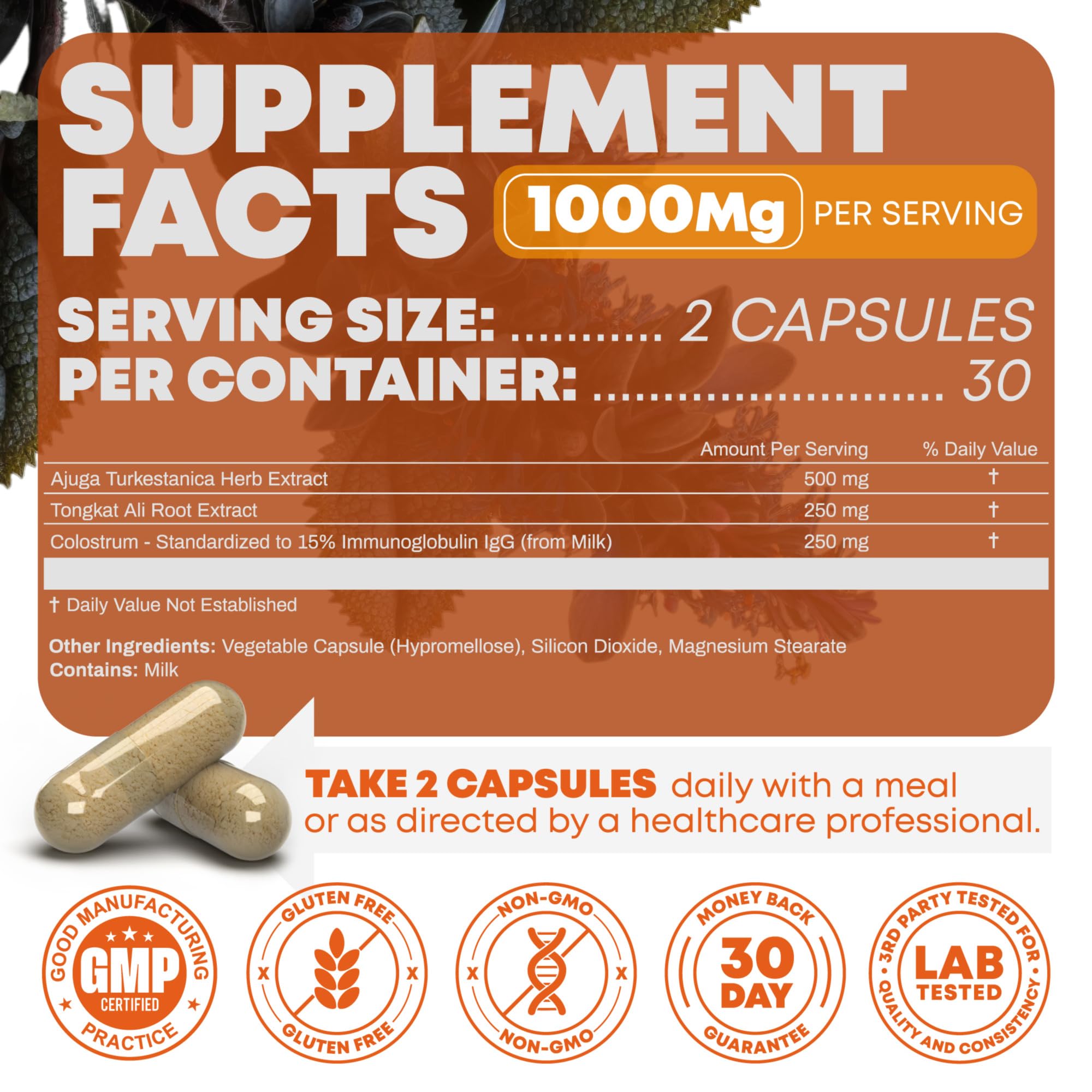 Peak Revival-X Turkesterone & Tongkat Ali 1000mg Supplement - 500mg Peak Revival-X Au supplements