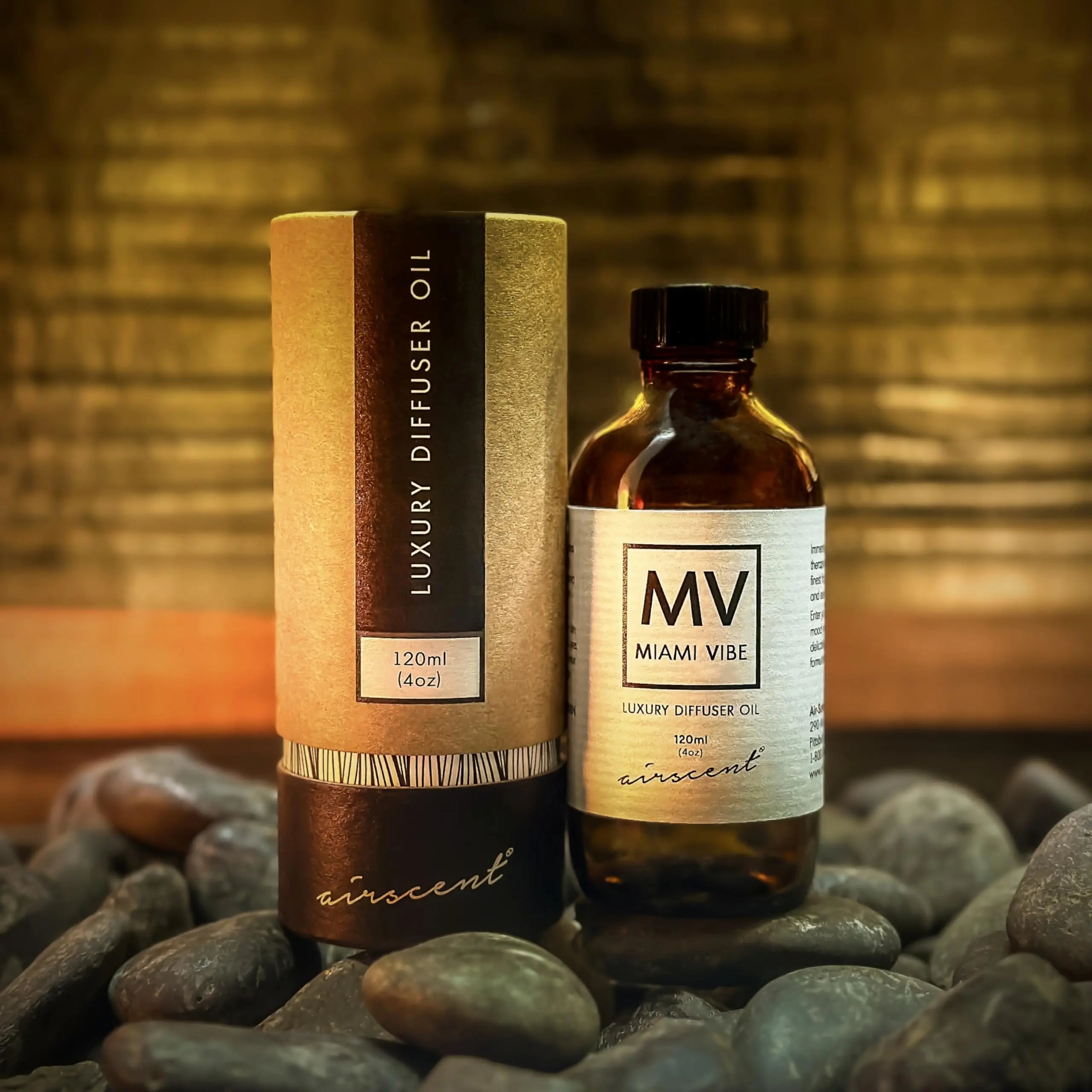 Miami Vibe Diffuser Oil - Air-Scent Fragrance for Aroma Oil Diffusers - 120 Milliliter (4 fl oz) Bottle Air-Scent Au supplements