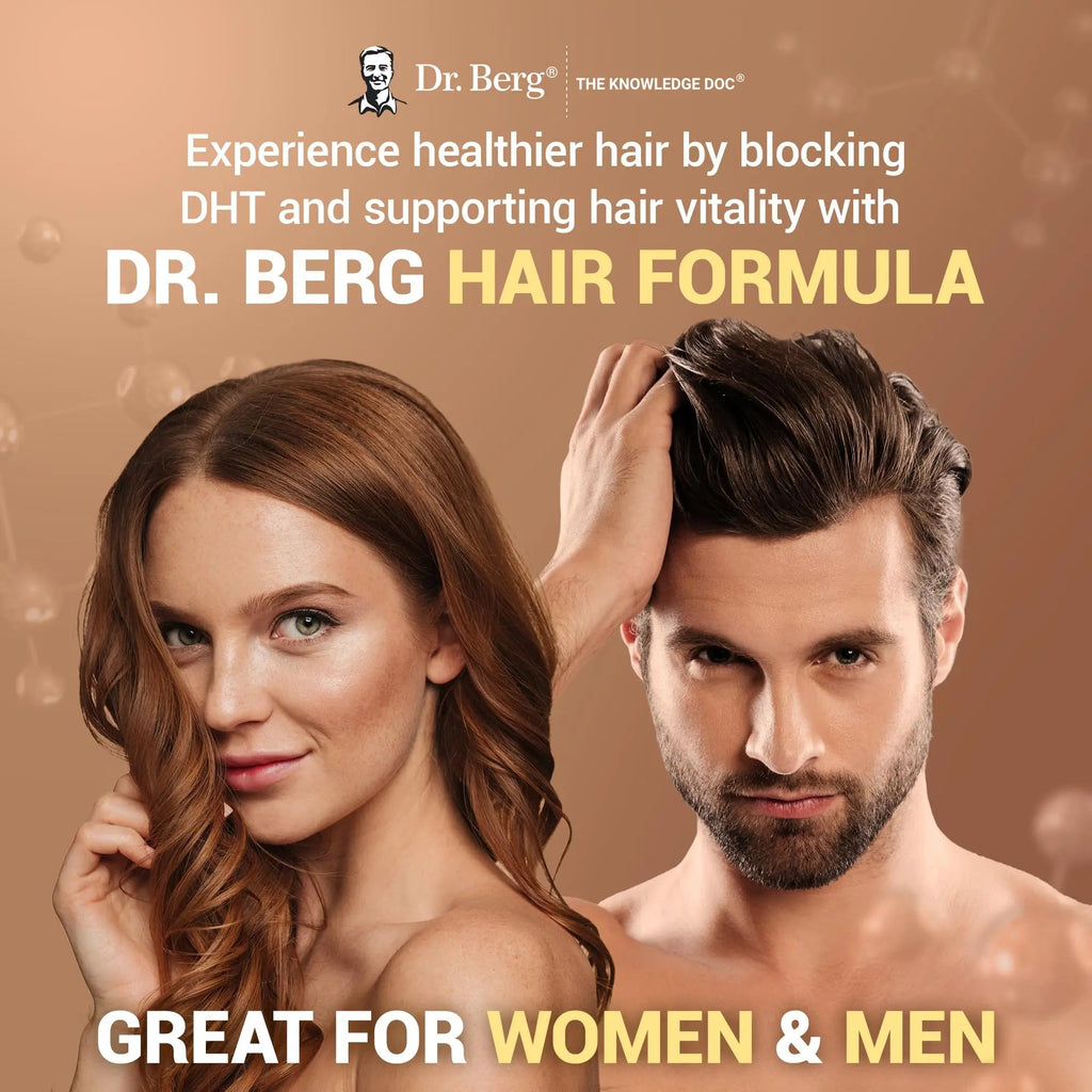 Dr. Berg All-in-One Vitamins for Hair, Skin, & Nails - Advanced Formula with Biotin, Saw Palmetto, DHT Blocker, & Trace Minerals - 90 Veg Capsules Dr. Berg Nutritionals Au supplements