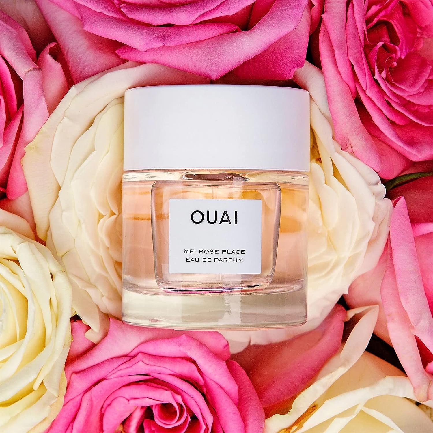 OUAI Melrose Place Eau de Parfum - Elegant Womens Perfume for Everyday Wear - Fresh Floral Scent has Notes of Champagne, Bergamot and Rose with Delicate Hints of Cedarwood and Lychee (1.7 Oz) OUAI Au supplements