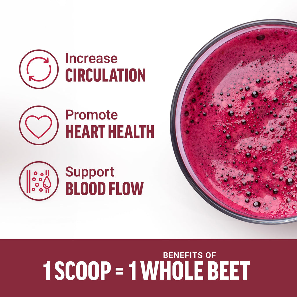 Force Factor Total Beets Organic Beetroot Powder Superfood to Boost Daily Nutrition, USDA Organic, Vegan, Gluten-Free