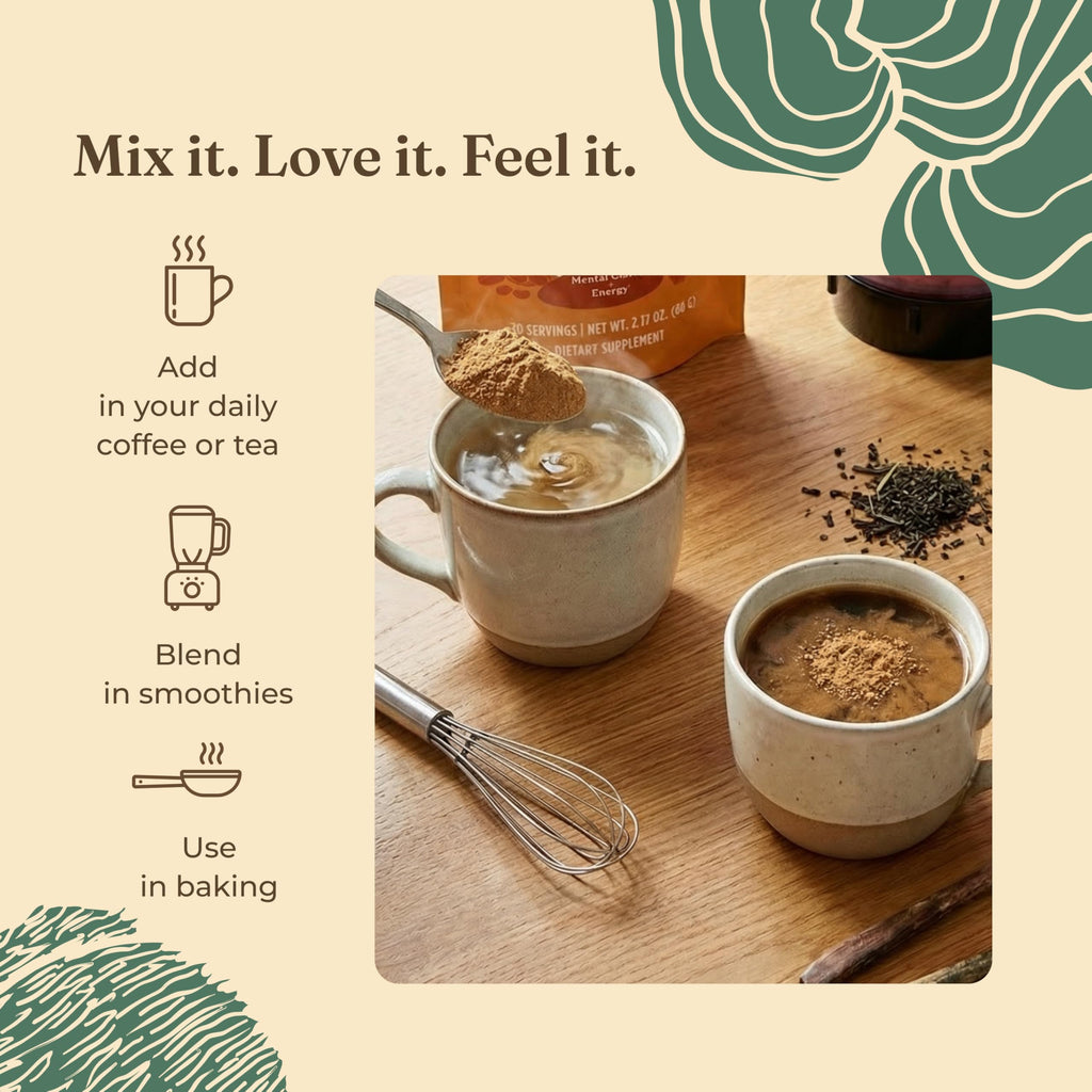 Four Sigmatic Gut Health Mushroom Blend | Organic Mushroom Powder Complex with Turkey Tail, Lion’s Mane, Cordyceps, Chaga, Probiotics and More