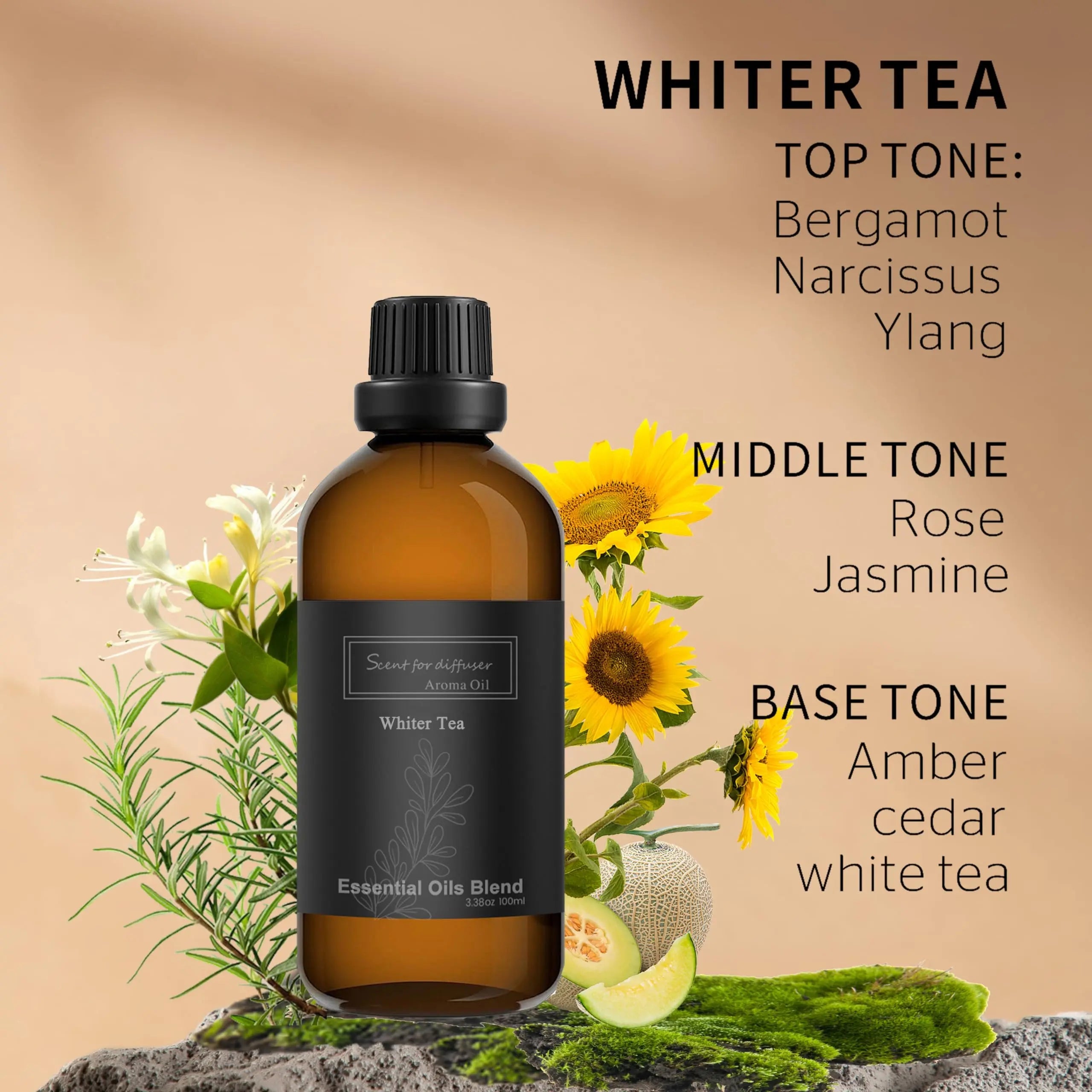 Homnas White Tea Essential Oil 100ML, Hotel Collection 100% Pure and Natural Aromatherapy Oil homnas Au supplements
