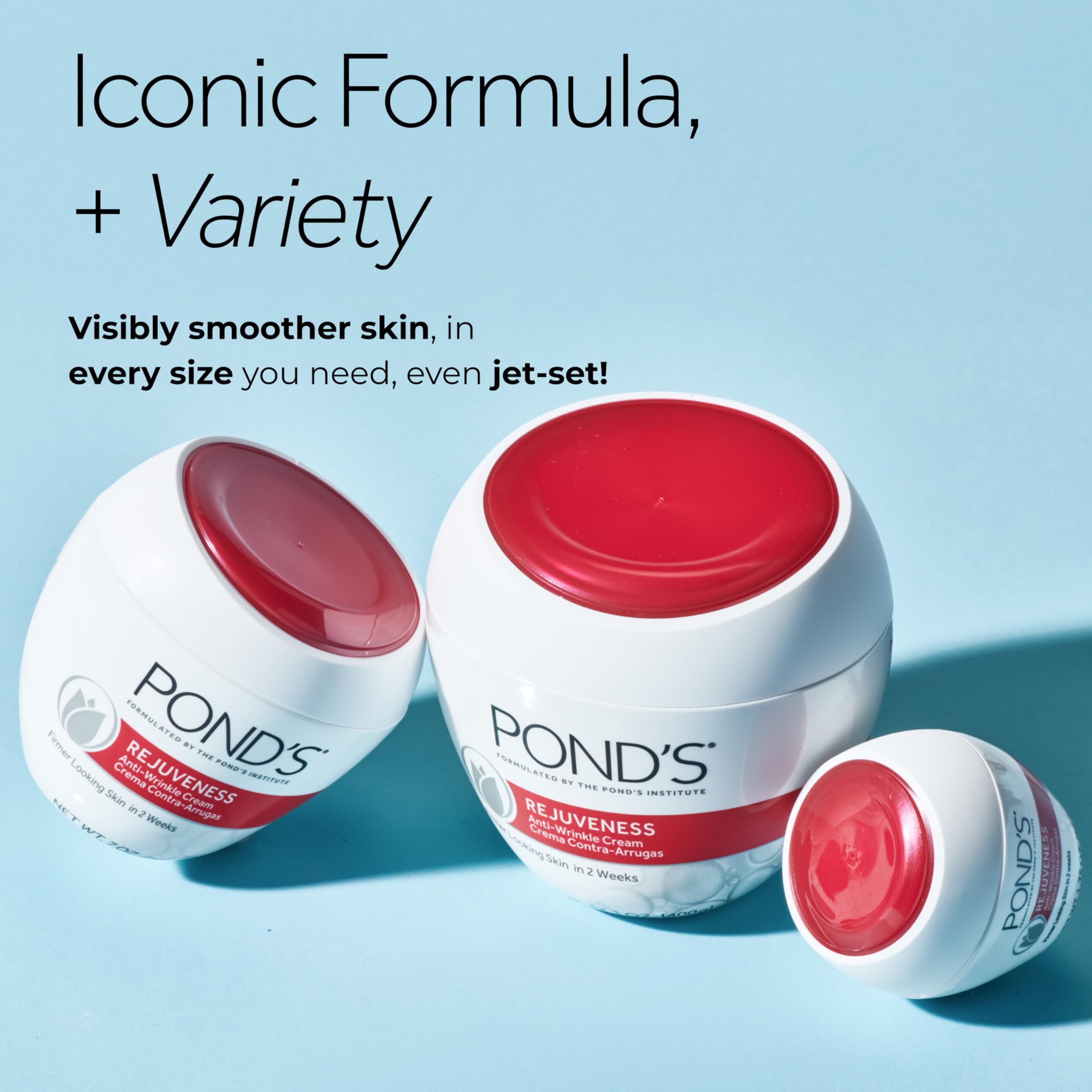 POND’S Rejuveness Face Cream – Anti-Aging Face Moisturizer with AHA’s, Vitamin E & Collagen – Daily Wrinkle Cream for Women