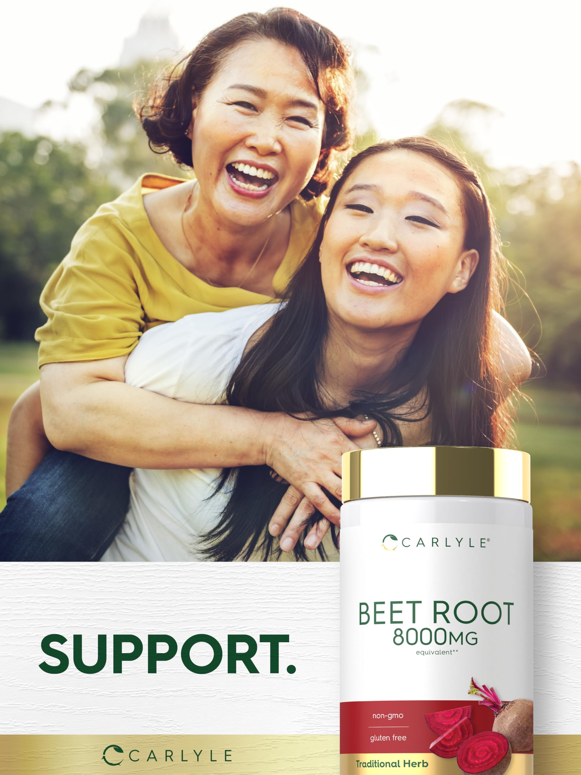 Carlyle Beet Root Capsules | 120 Count | Quick Release Capsules | Non-GMO and Gluten Free Supplement