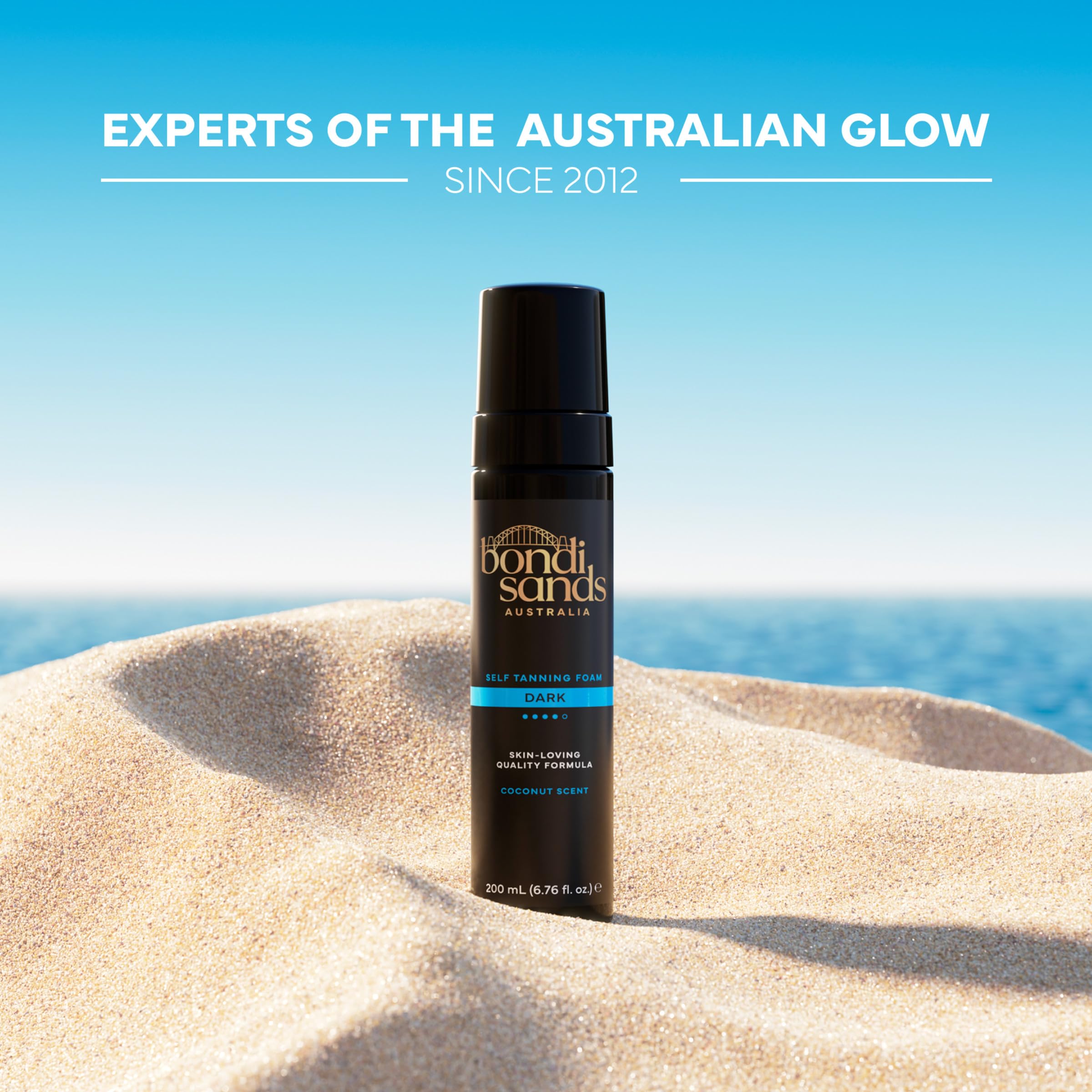 Bondi Sands Dark Self Tanning Foam | Lightweight, Self-Tanner Foam Enriched with Aloe Vera and Coconut