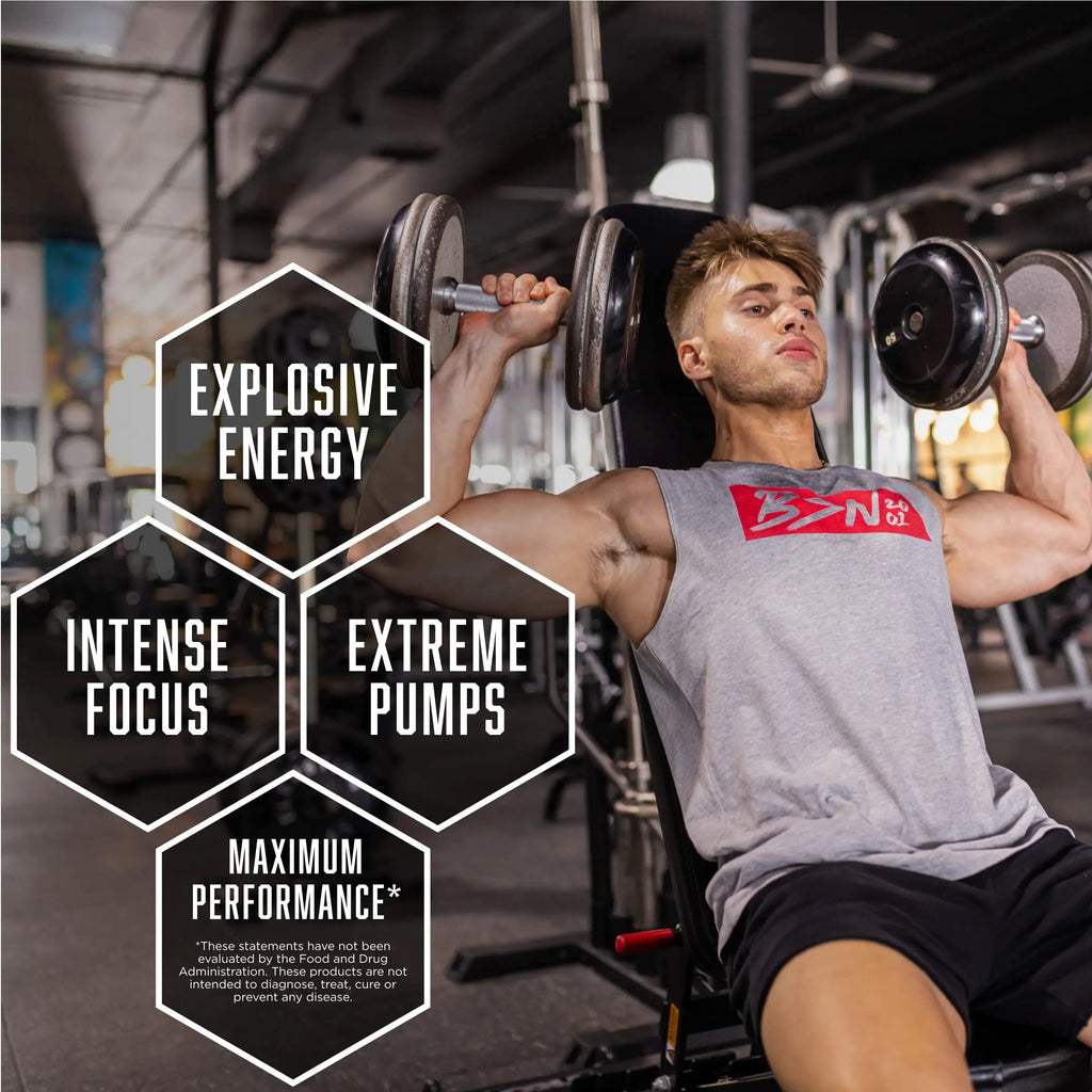 BSN N.O.-XPLODE Pre Workout Supplement with Creatine, Beta-Alanine, and Energy BSN Au supplements