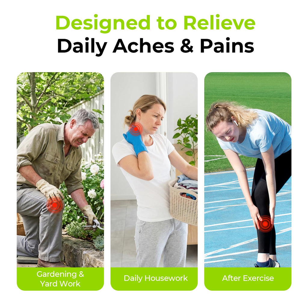 AUVON Menthol Pain Relief Gel for Chronic Joint & Back Pain, Arthritis Pain Reliever for Muscle Pain Relief, Fast-Acting Menthol Cooling Gel Soothes Knee, Hip, Shoulder, Neck Pain, 3 FL OZ Per Pack AUVON Au supplements