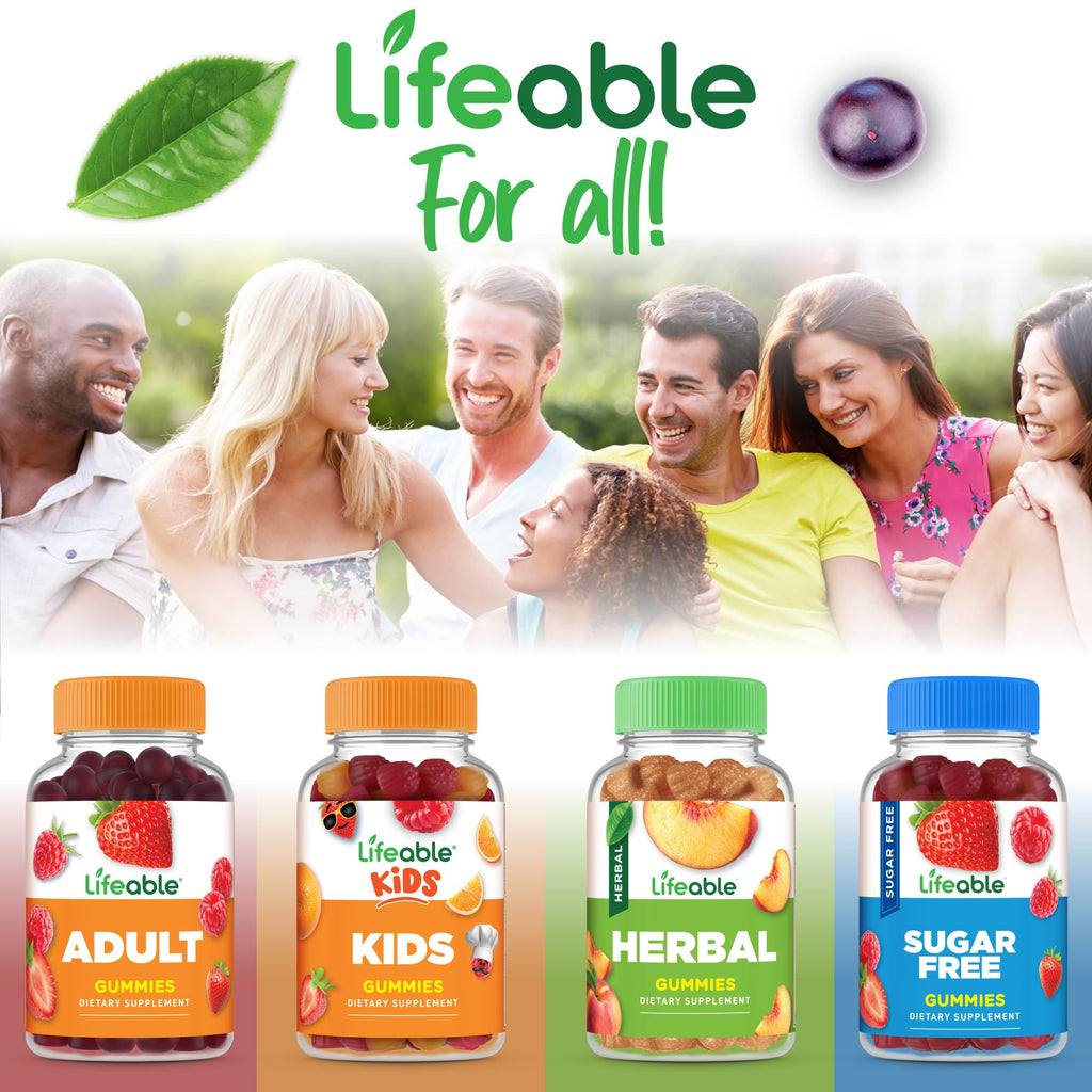 Lifeable Probiotics Gummies | 2 Billion CFU | Great Tasting Probiotic Gummies for Women | Probiotic Gummy for Gut Health and Immune Support