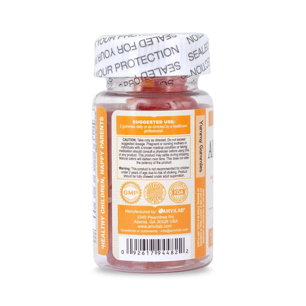 AMVILAB Amevit Kids Gummy Multivitamin – Complete Daily Vitamins for Children – with Essential Nutrients for Growth & Immunity AMVILAB Au supplements
