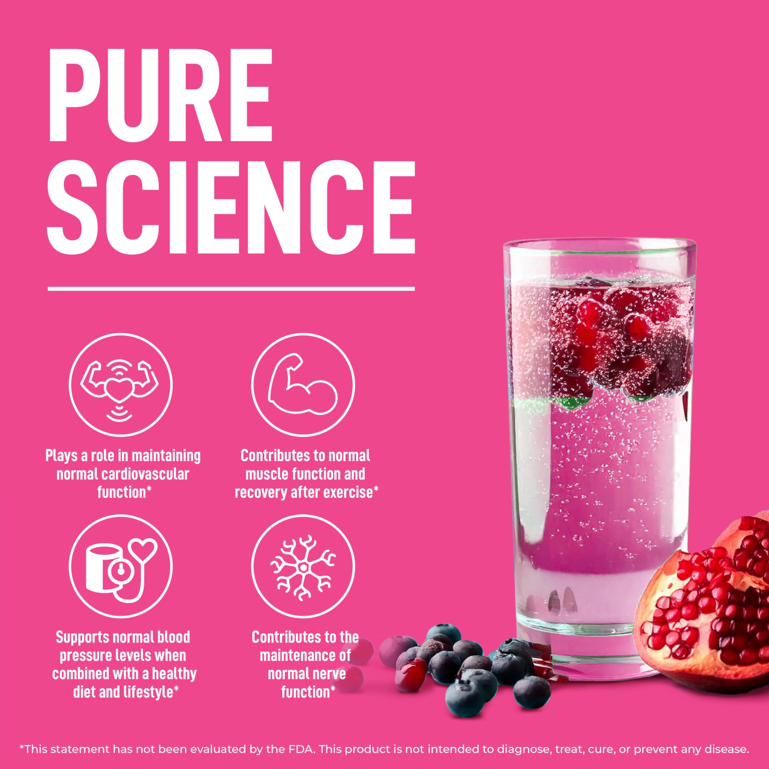 Keppi Electrolytes Powder Packets – Blueberry Pomegranate 30 Servings – No Sugar Hydration Supplement with Potassium, Magnesium, Sodium – Keto, Vegan